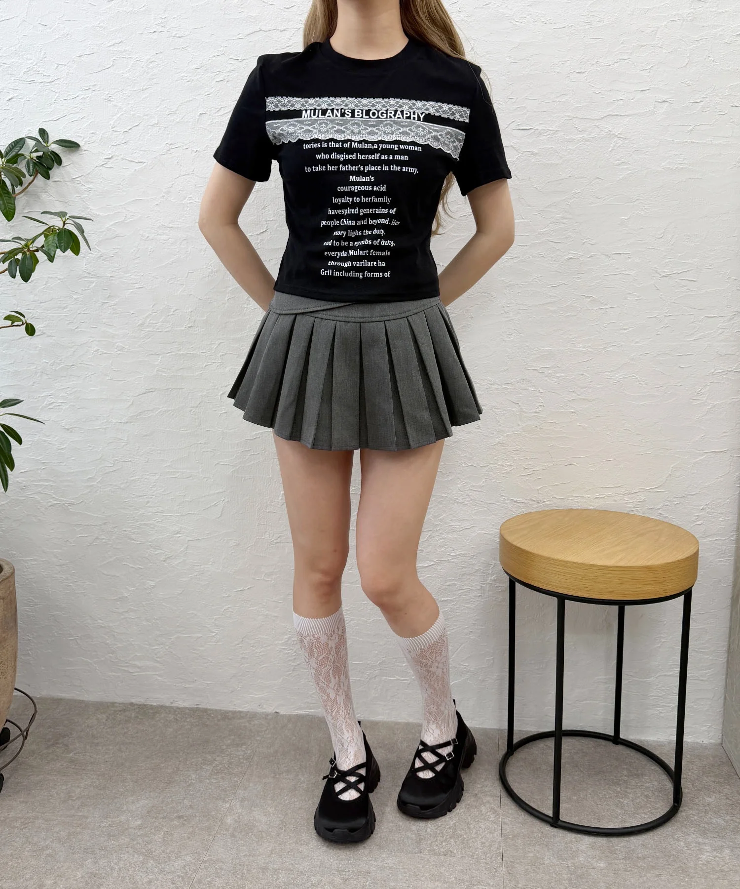 レースデザインチビTシャツ - Image 11