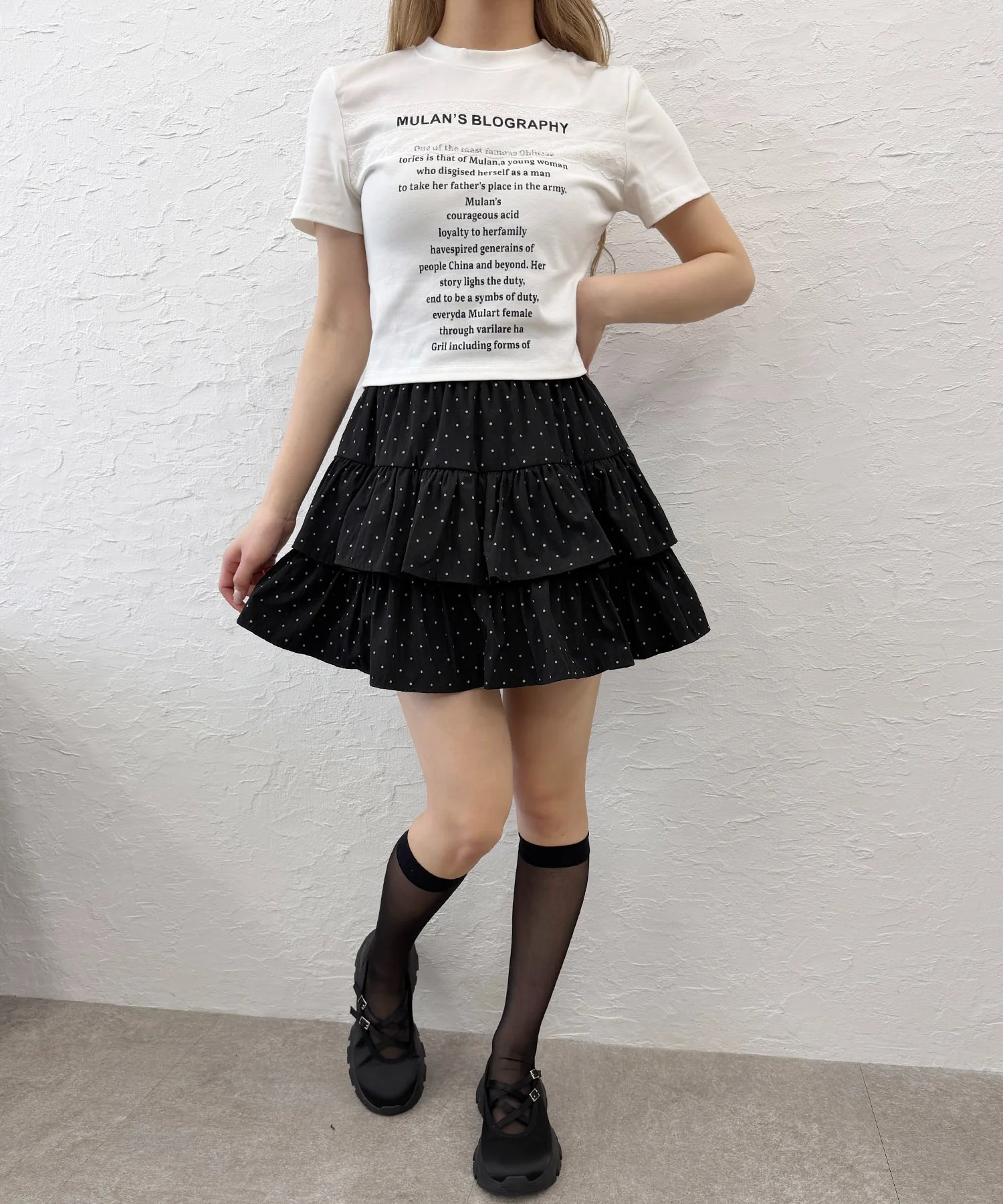 レースデザインチビTシャツ - Image 6