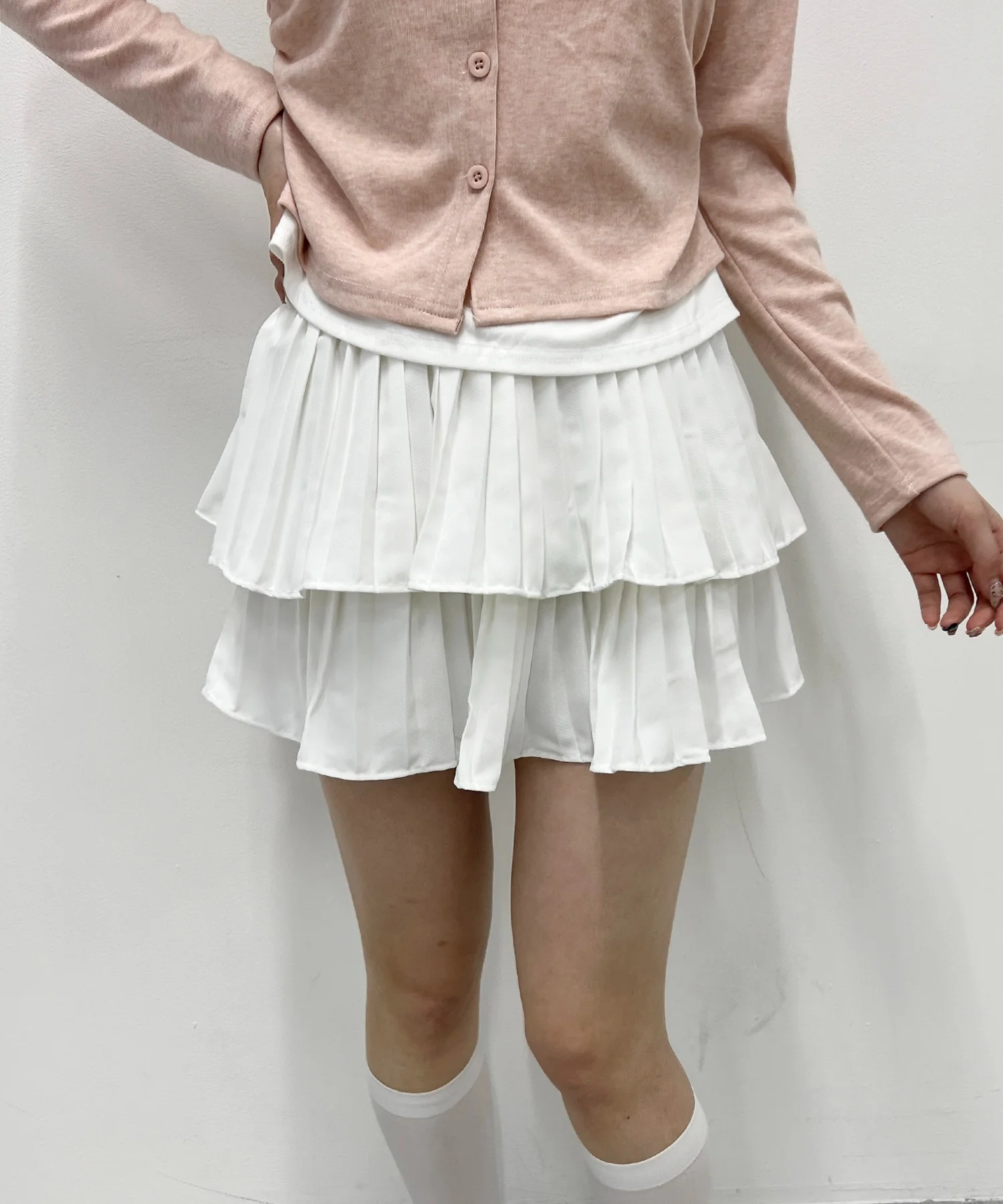 2段プリーツミニスカート - Image 11