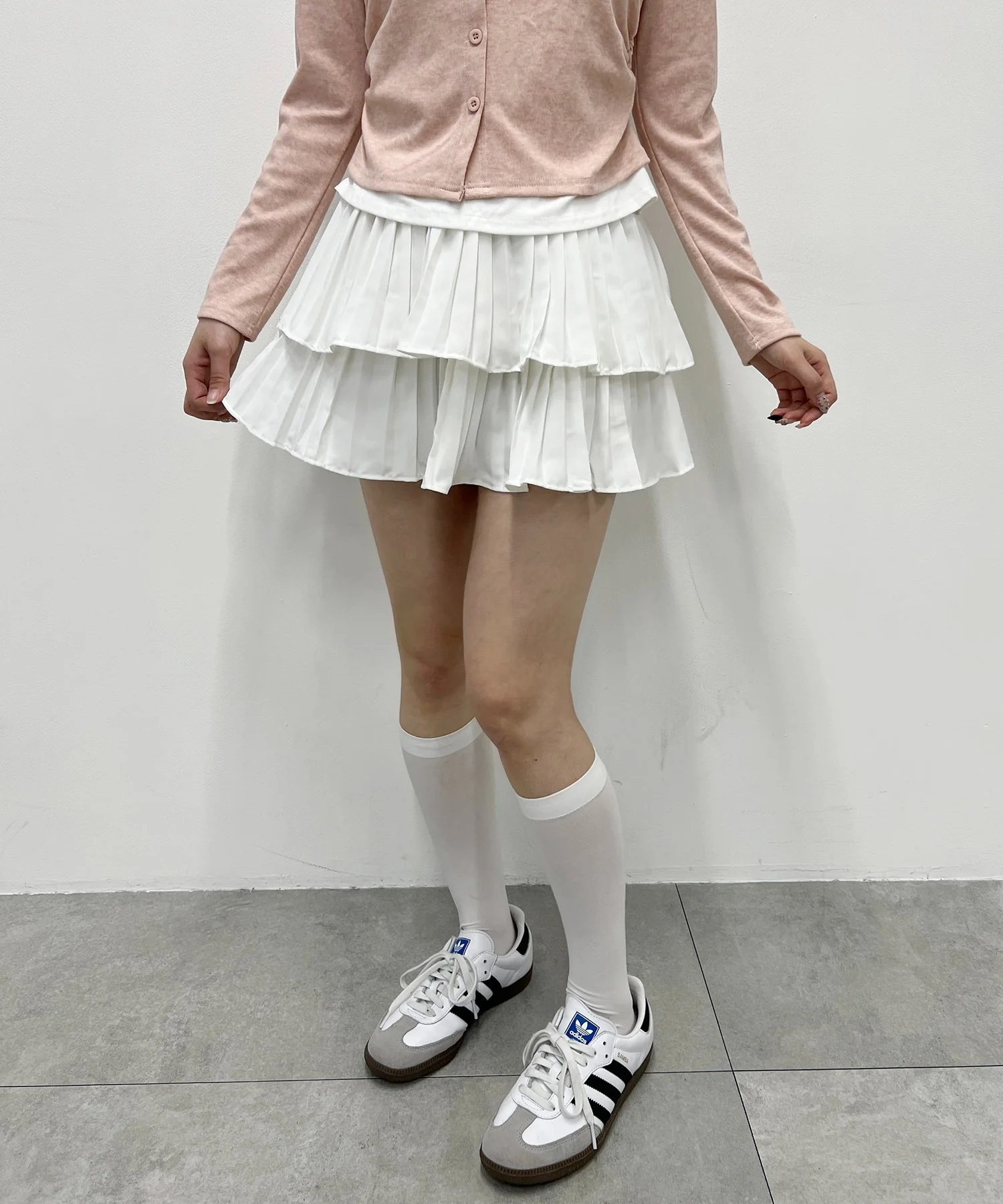2段プリーツミニスカート - Image 12