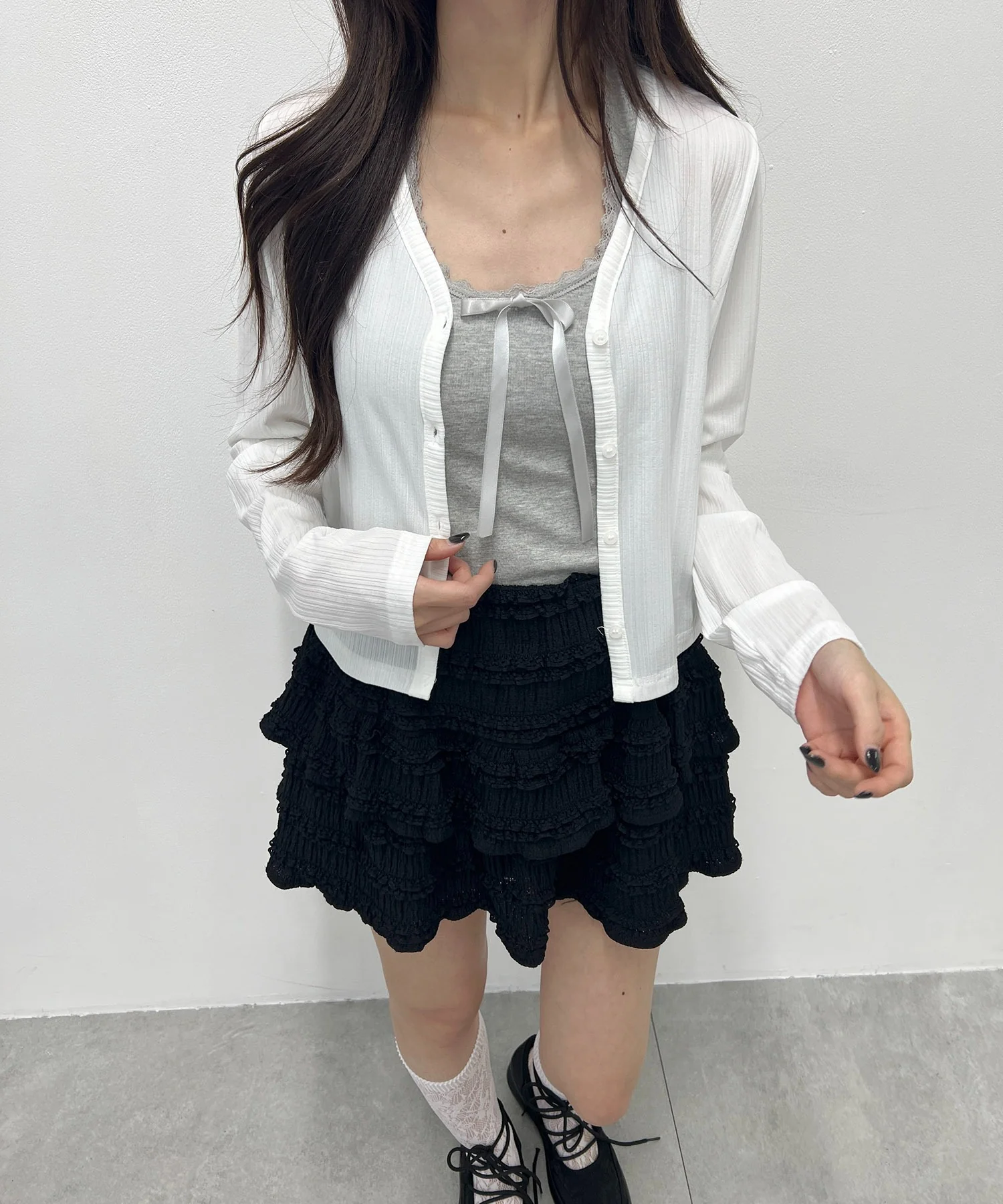 シンプルショートカーディガン - Image 10