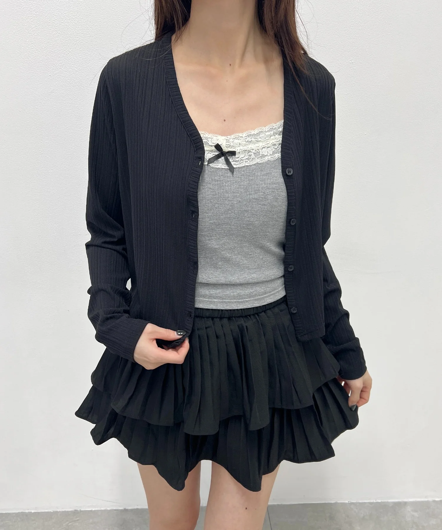 シンプルショートカーディガン - Image 12