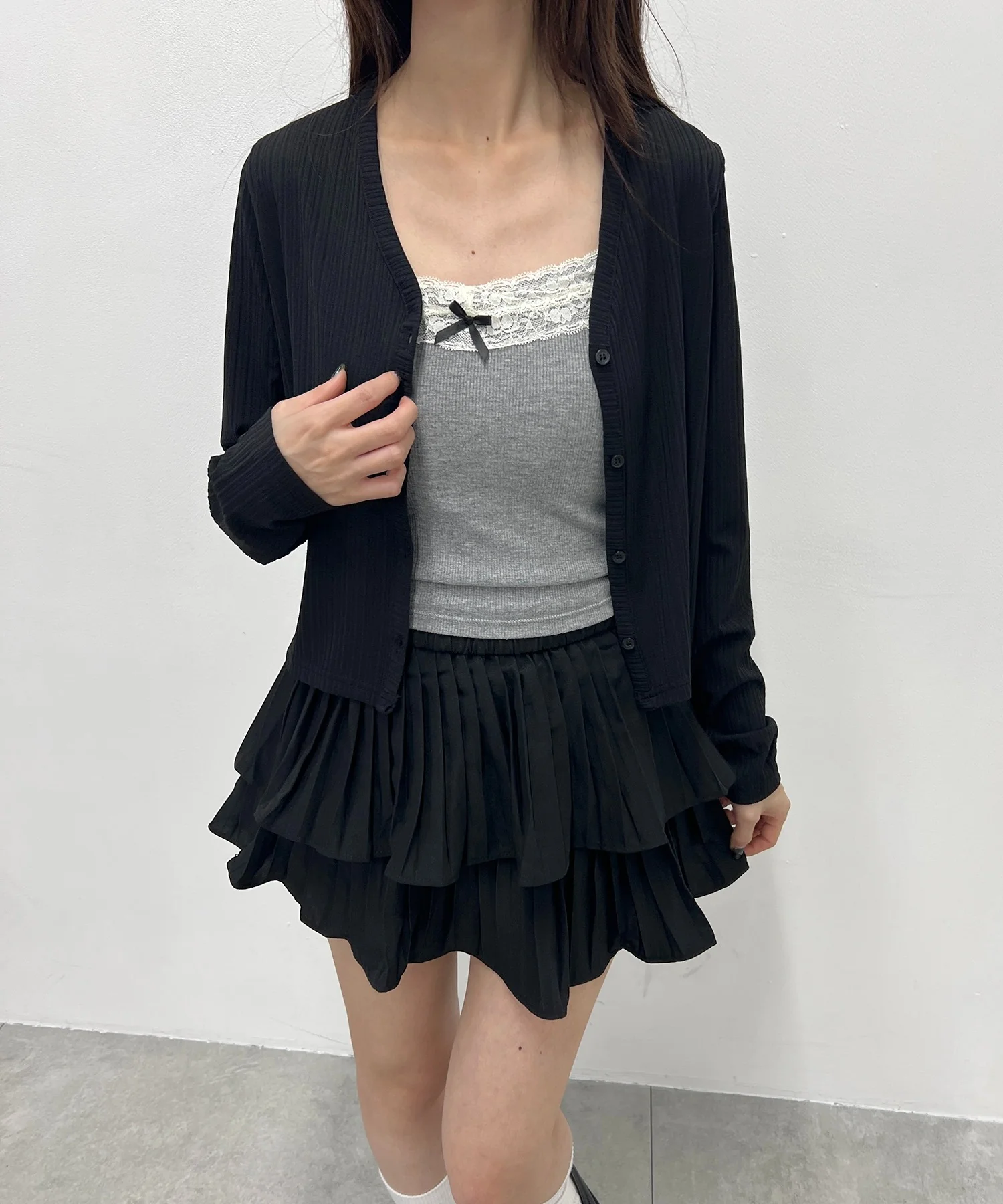 シンプルショートカーディガン - Image 13
