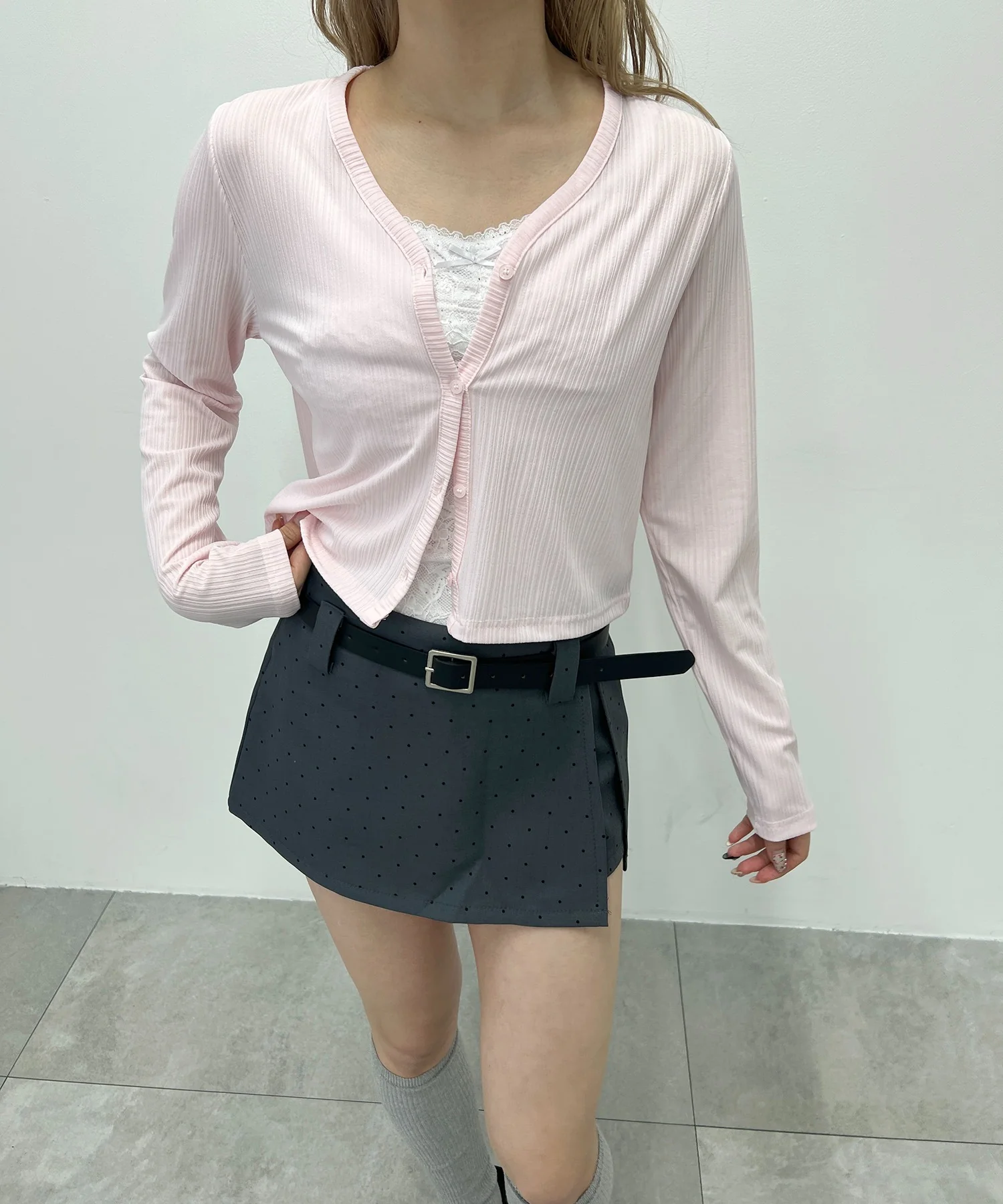 シンプルショートカーディガン - Image 5