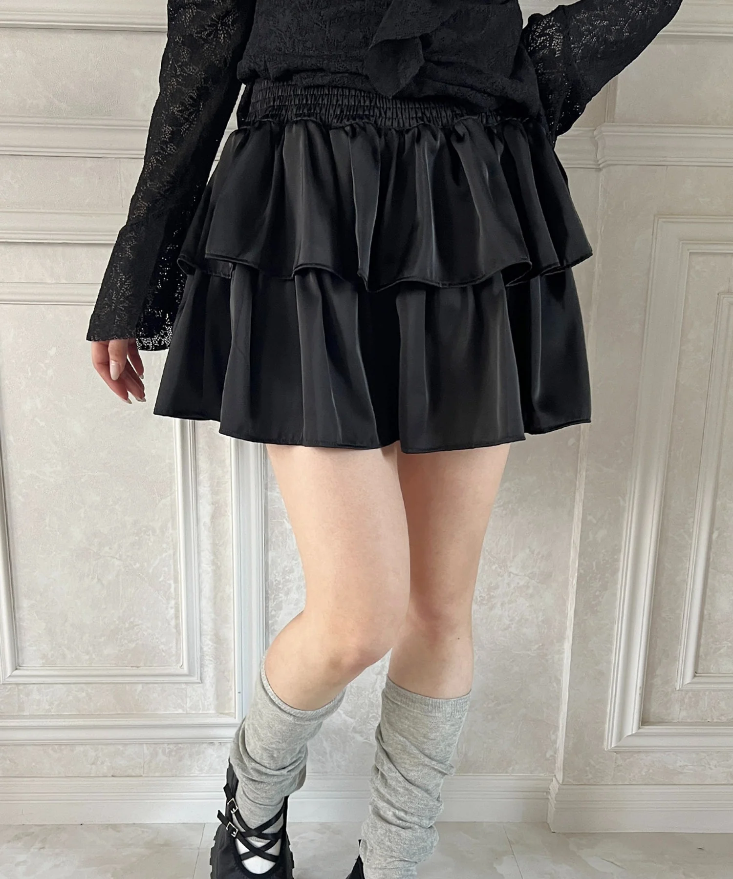 ウエストシャーリングティアードミニスカート - Image 18
