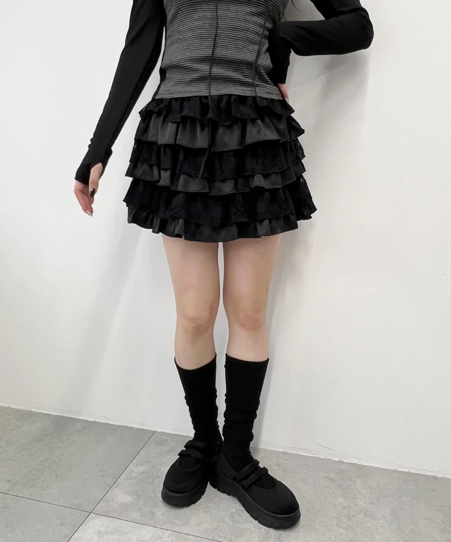 レースコンビフリルミニスカート - Image 14