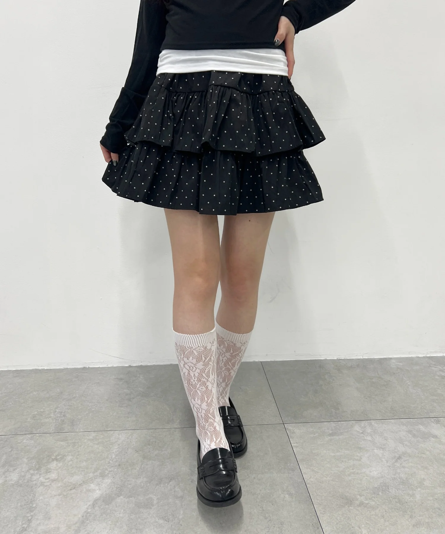ドット2段フリルミニスカート - Image 12