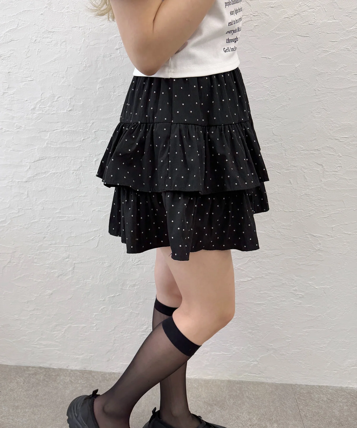ドット2段フリルミニスカート - Image 18