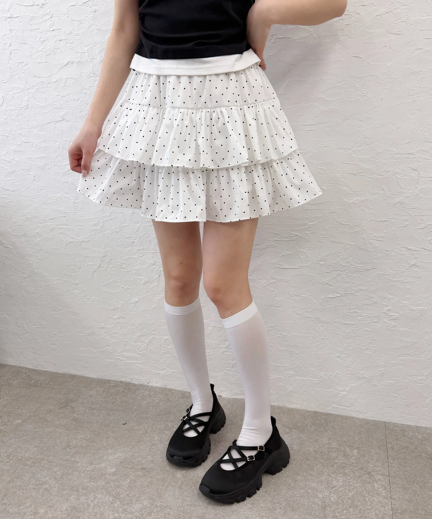 ドット2段フリルミニスカート - Image 6