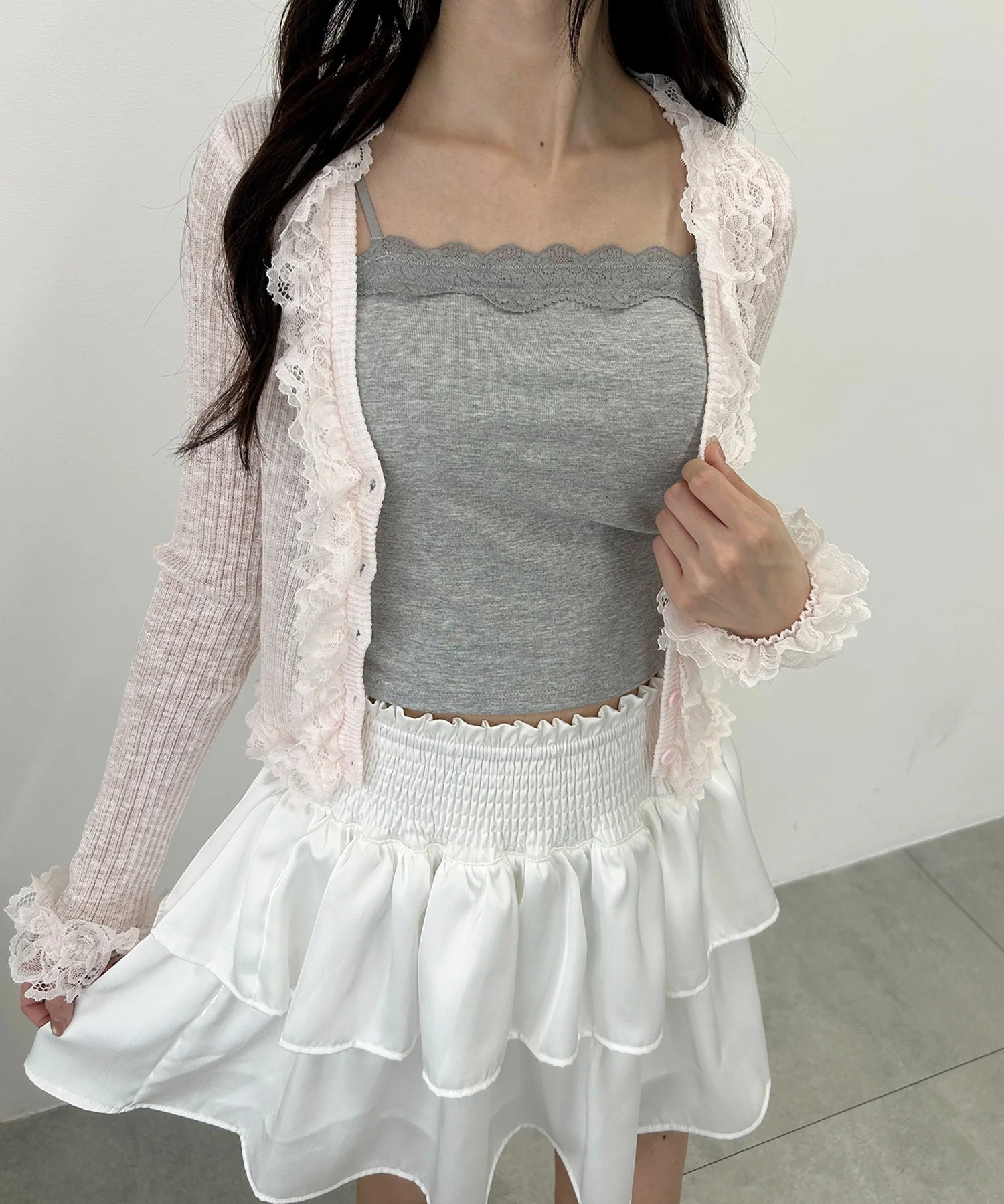 シンプルレースカップインキャミソール - Image 4