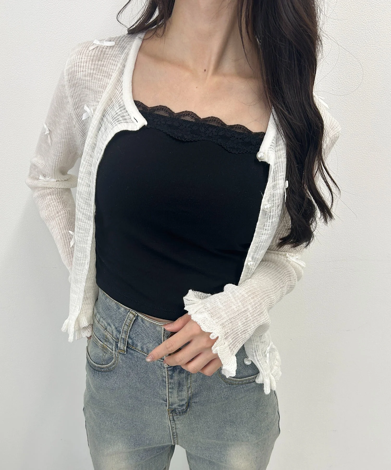シンプルレースカップインキャミソール - Image 6