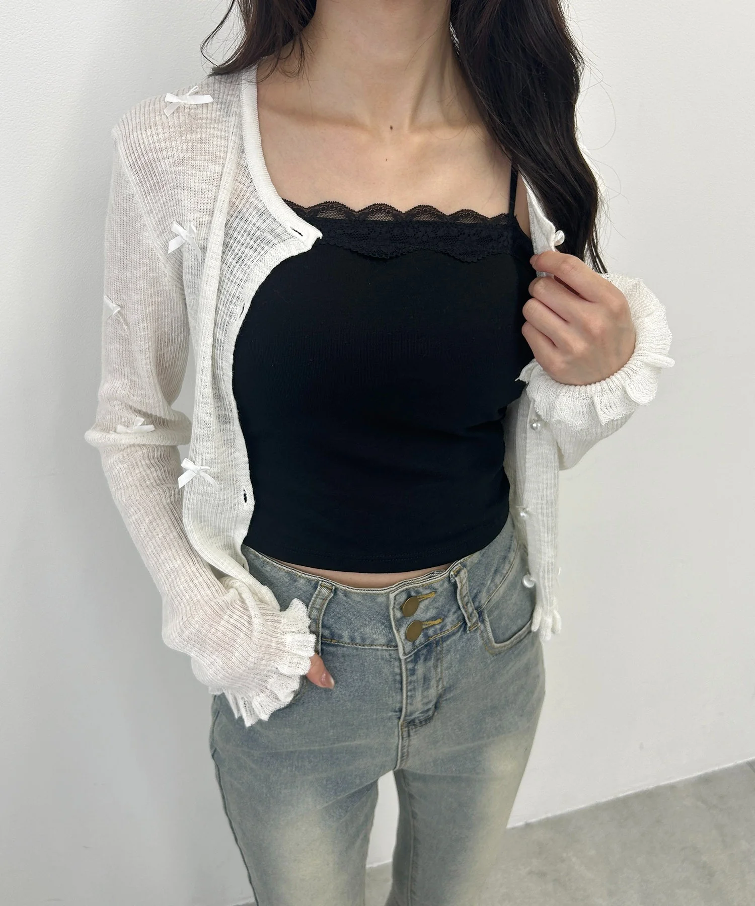 シンプルレースカップインキャミソール - Image 7