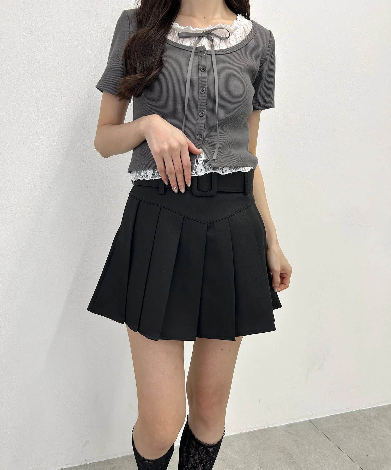 ベルトセットプリーツスカート - Image 15