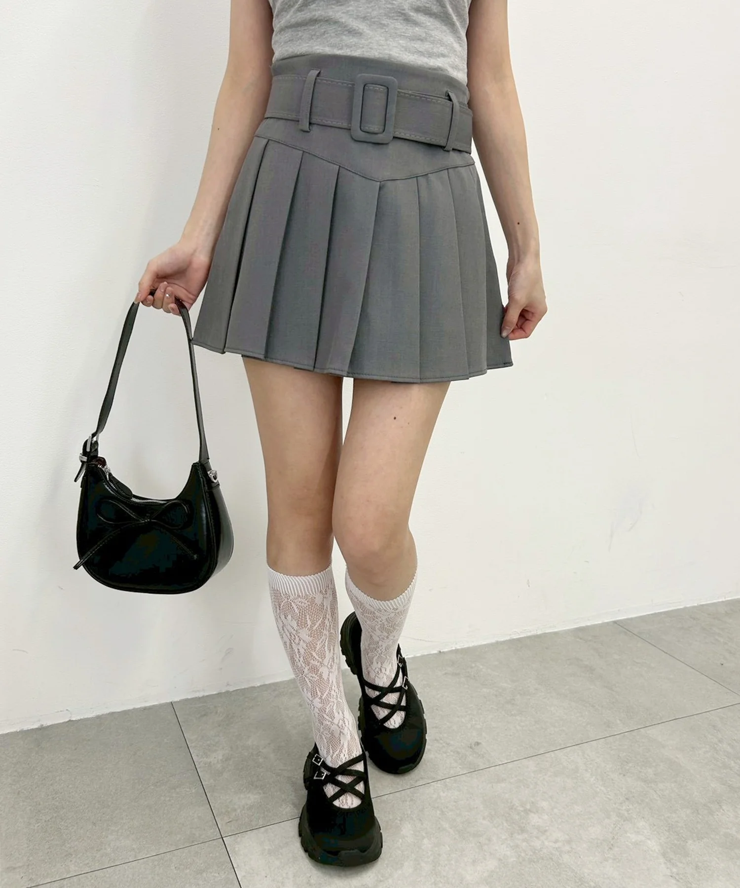 ベルトセットプリーツスカート - Image 5