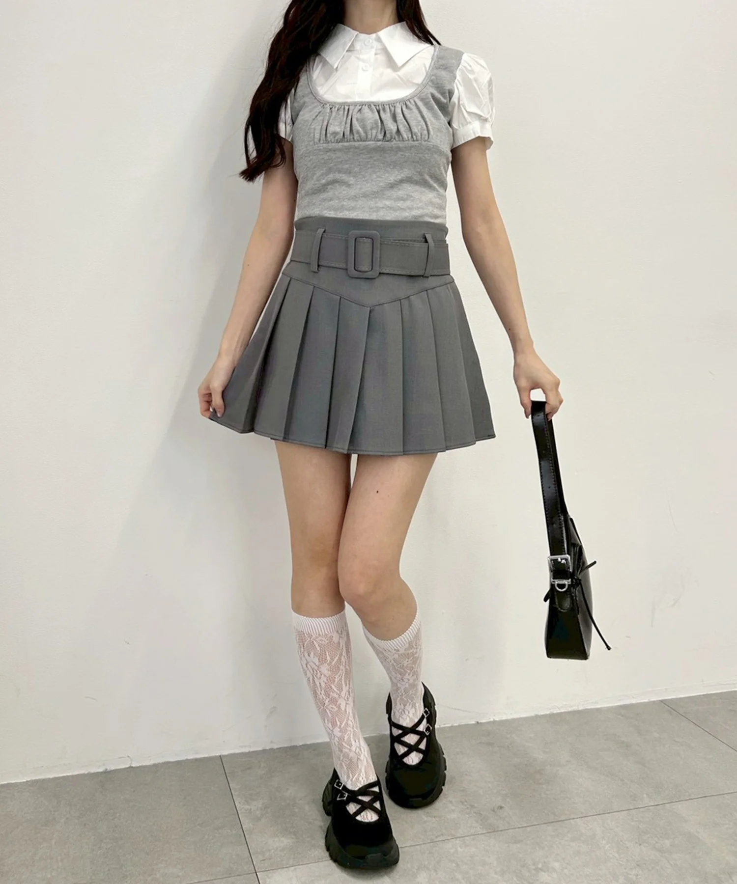 ベルトセットプリーツスカート - Image 6