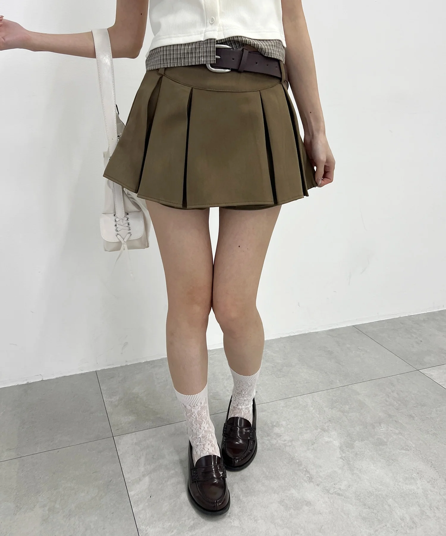 ベルトセットスカートレイヤードショーツ - Image 15