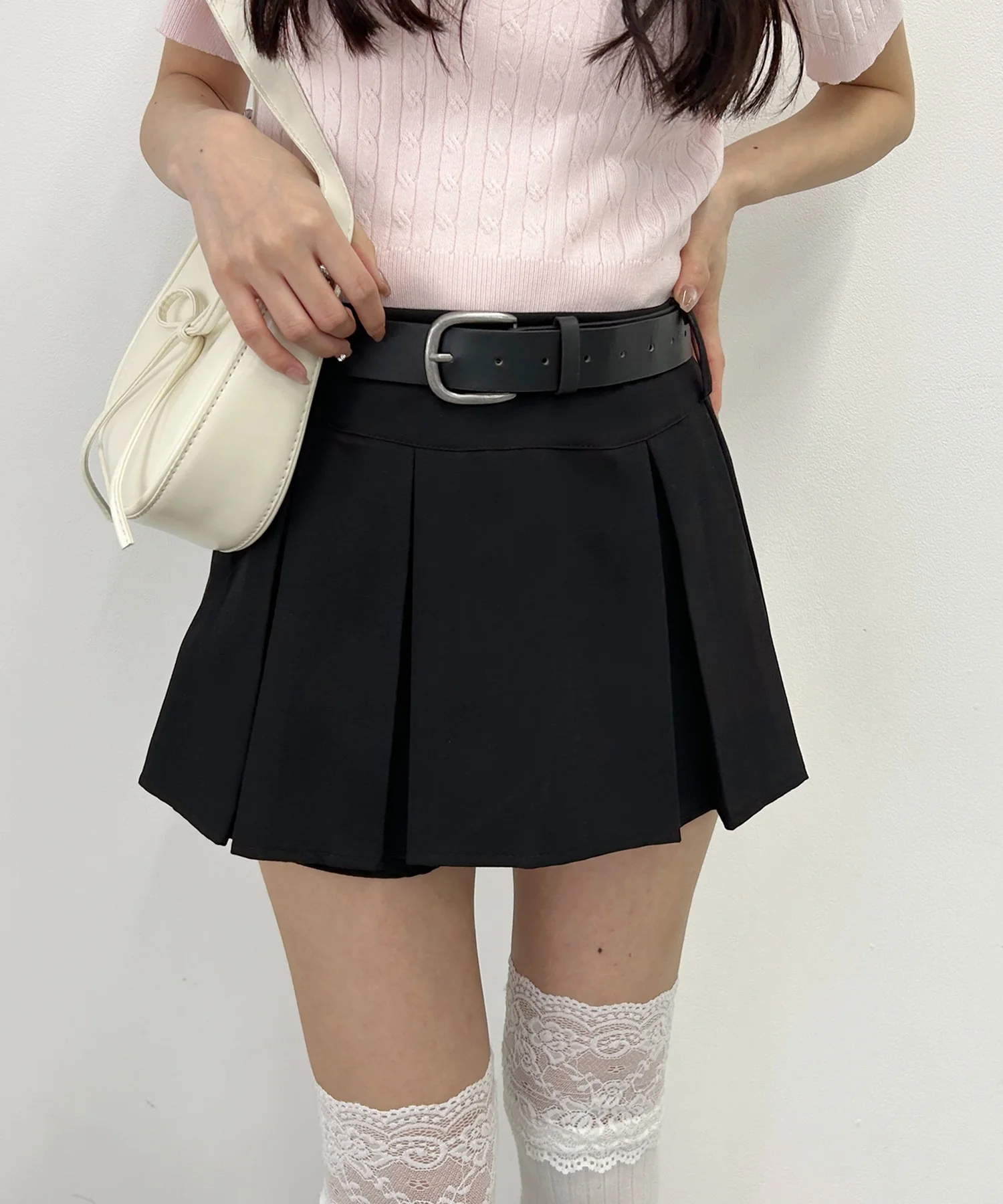 ベルトセットスカートレイヤードショーツ - Image 19