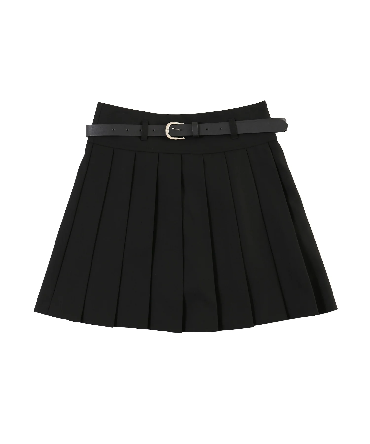 ベルト付き切り替えプリーツミニスカート - Image 16
