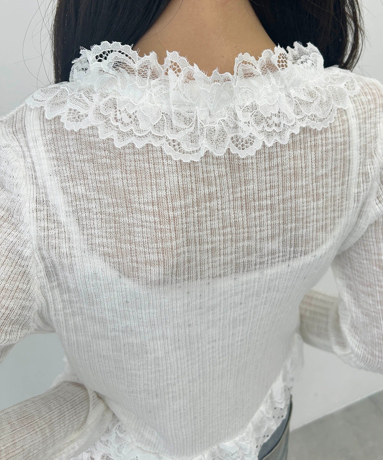 フリルレースシアーカーディガン - Image 18