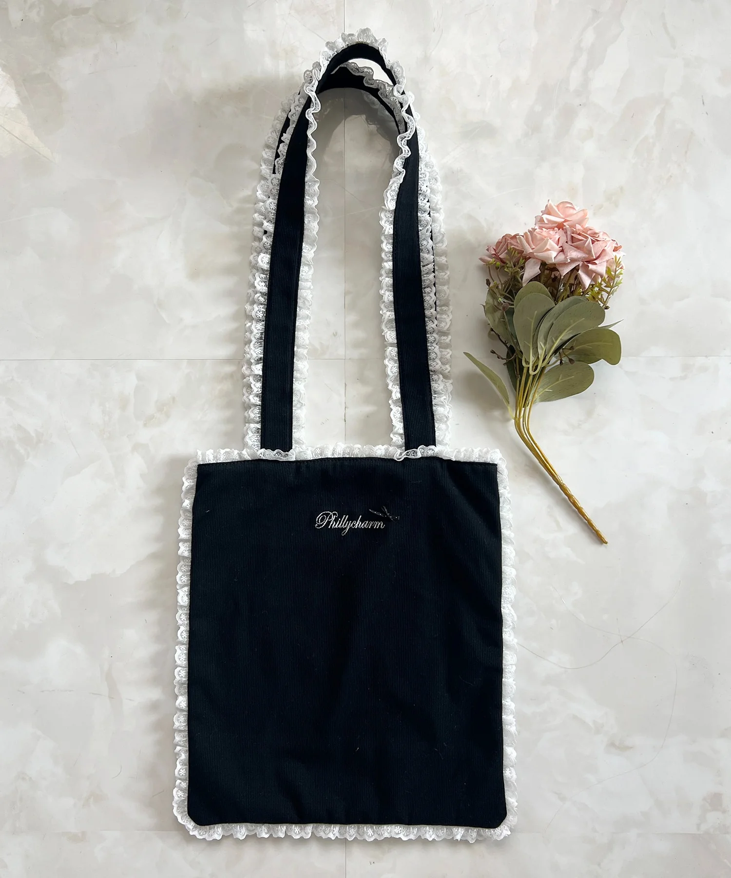 レースパイピングリブトート - Image 2