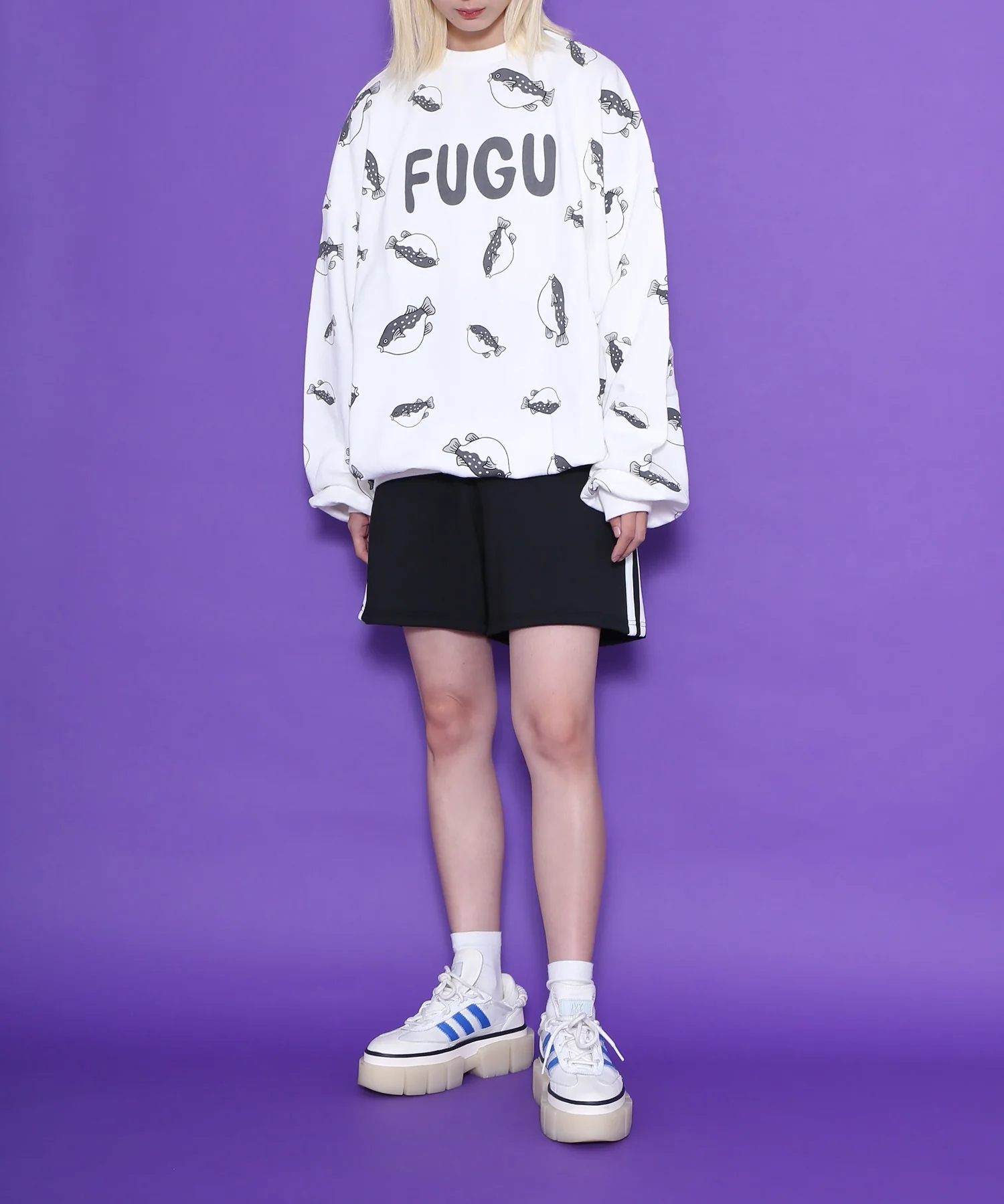 フード総柄スウェット - Image 18