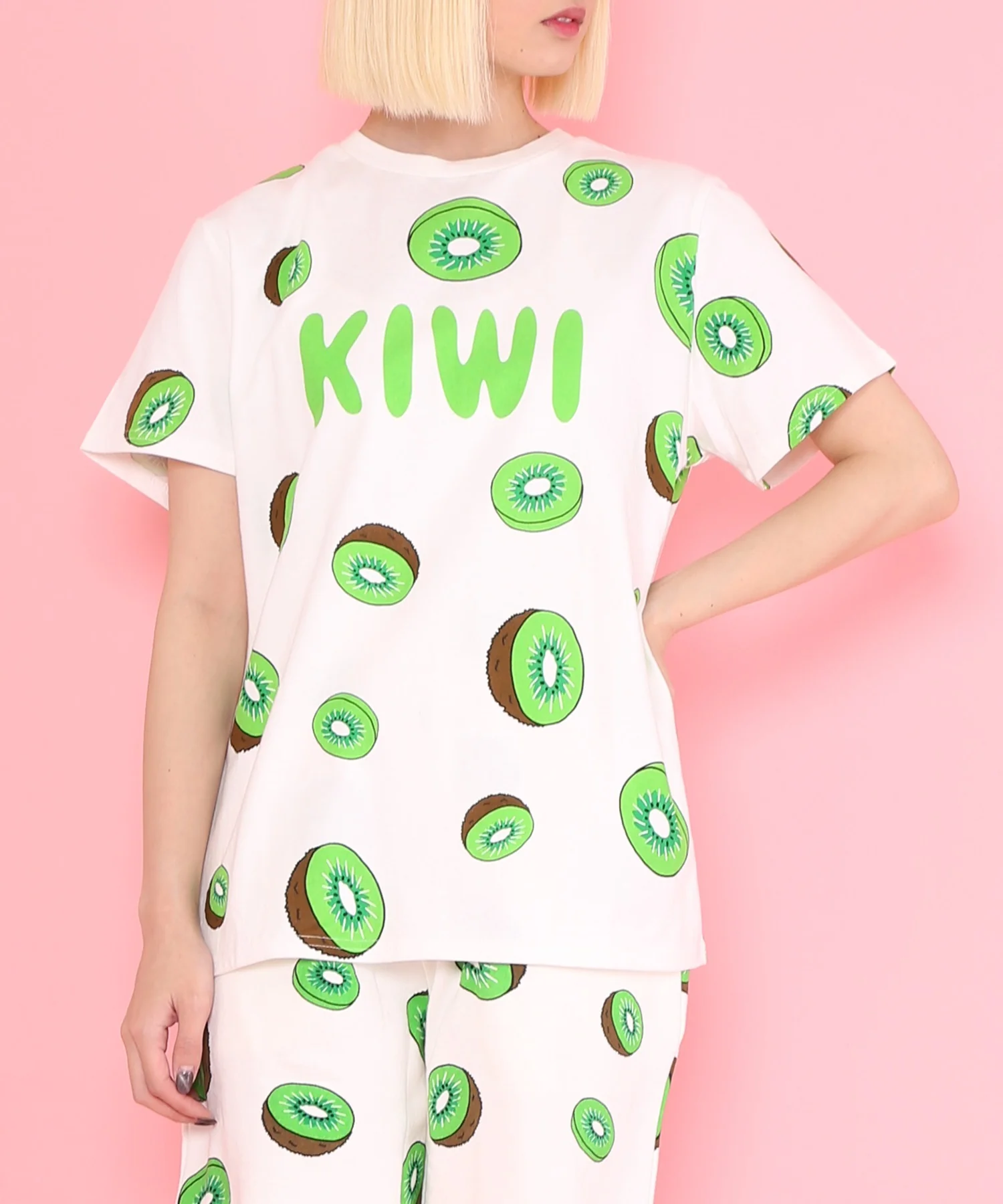 フード総柄Tシャツ - Image 3