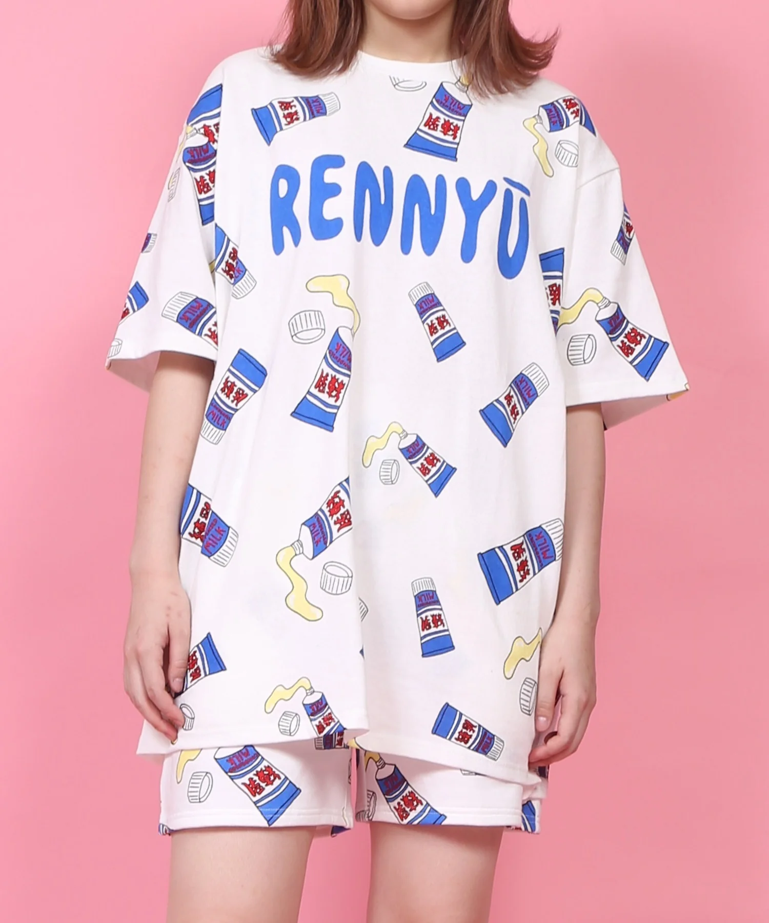 フード総柄Tシャツ - Image 4