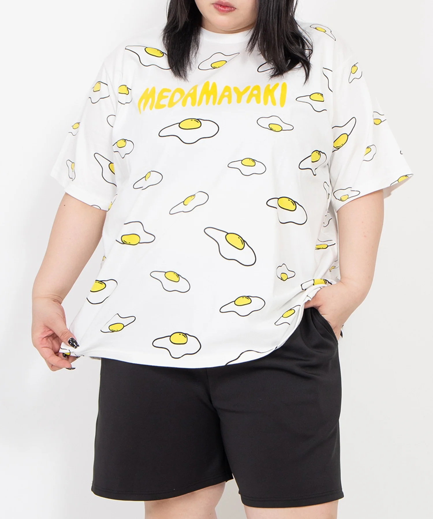 【新サイズ】目玉焼き総柄Tシャツ - Image 3
