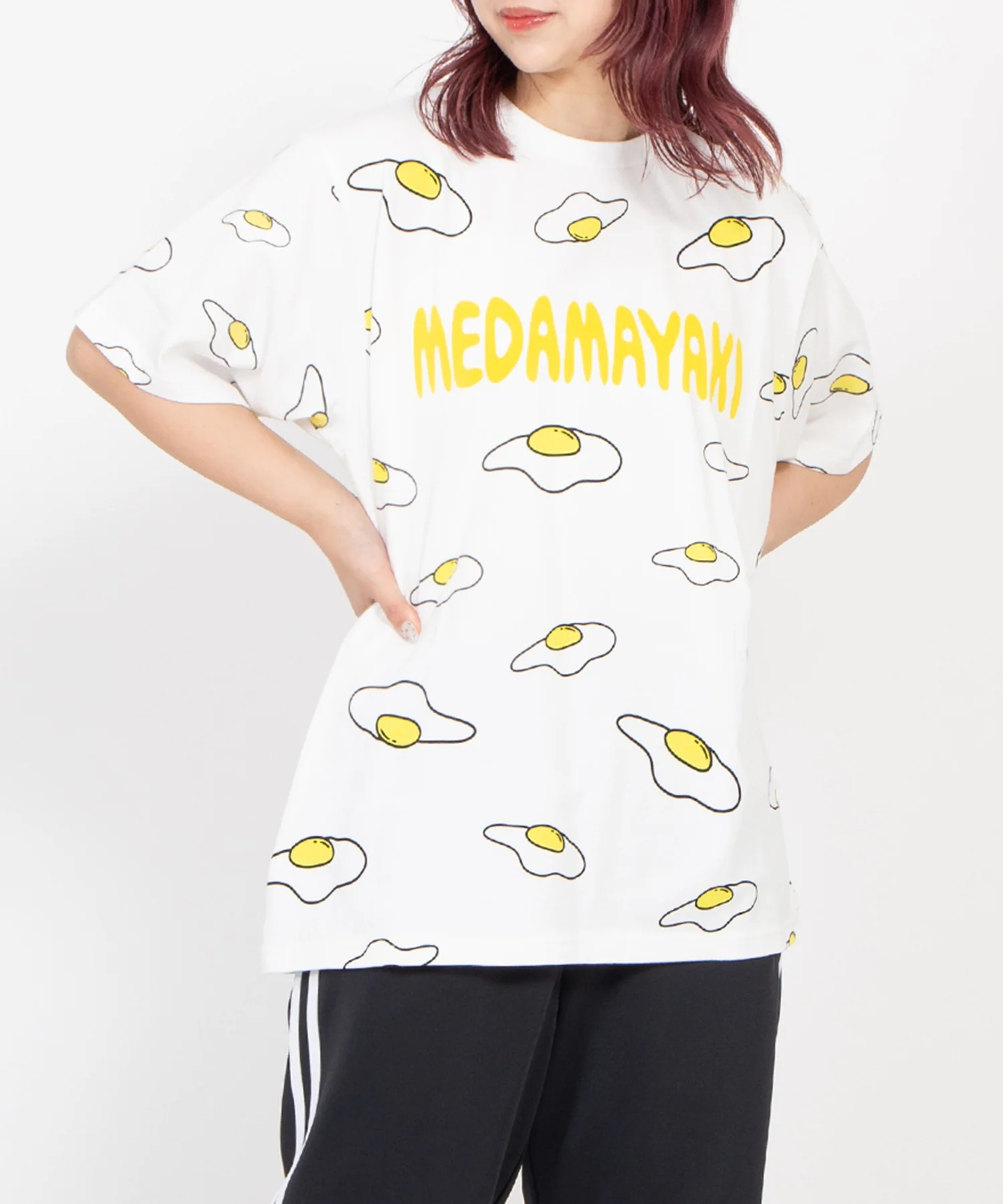 【新サイズ】目玉焼き総柄Tシャツ - Image 6