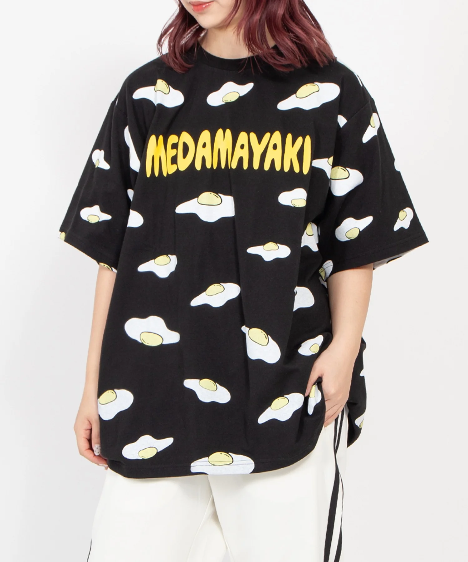 【新サイズ】目玉焼き総柄Tシャツ - Image 8