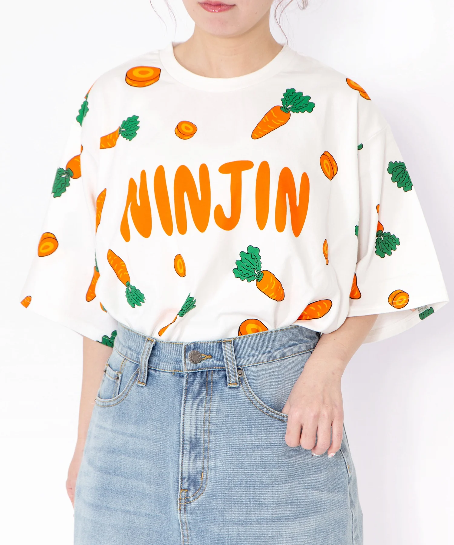 【新サイズ】フード総柄Tシャツ - Image 4