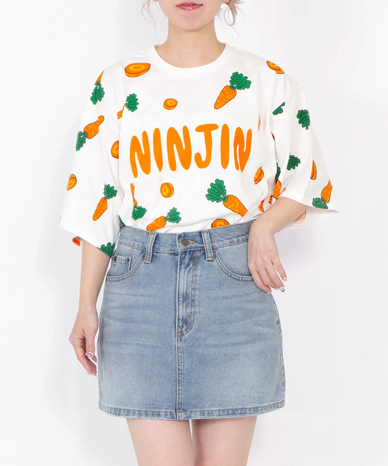 【新サイズ】フード総柄Tシャツ - Image 5