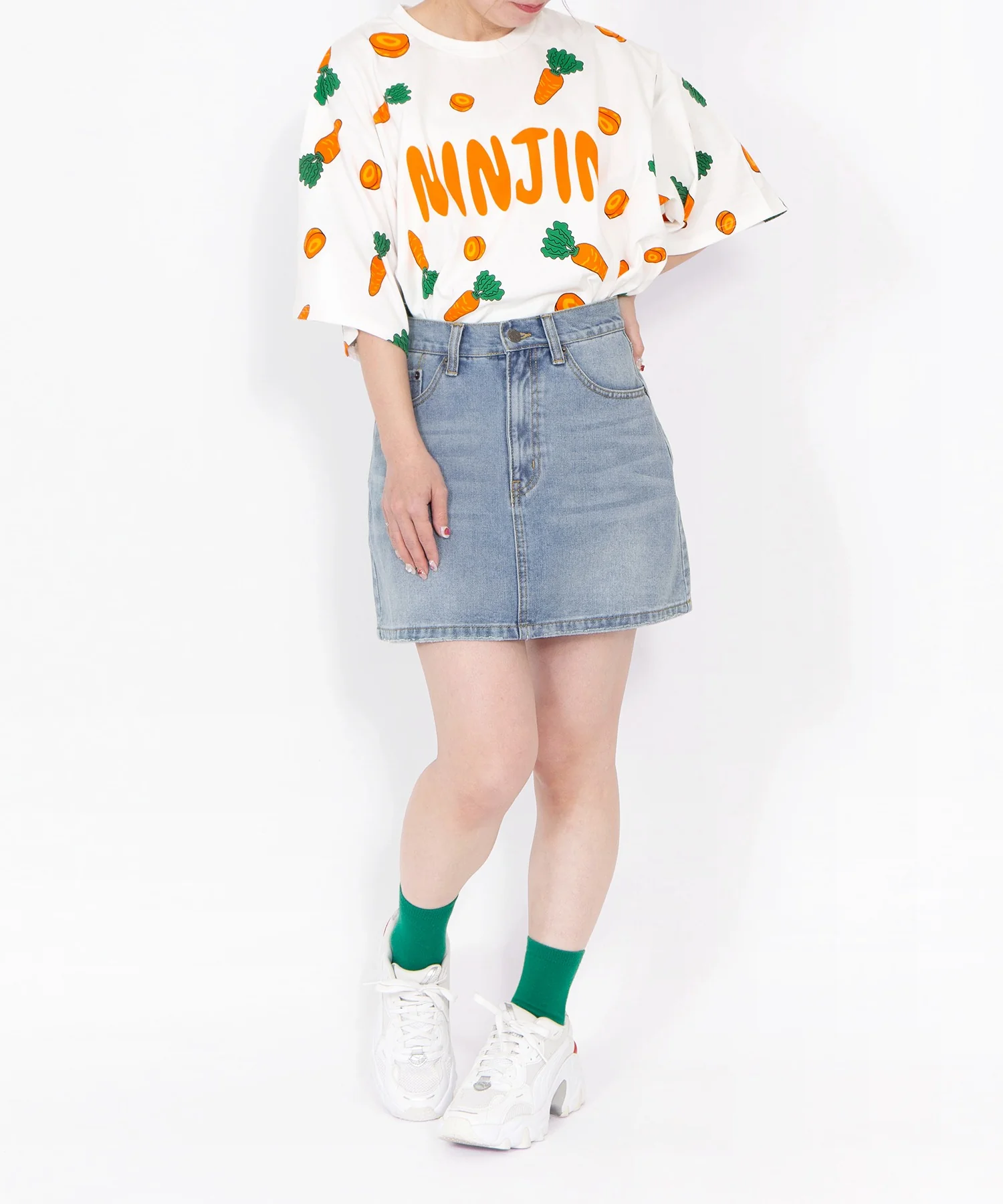 【新サイズ】フード総柄Tシャツ - Image 6