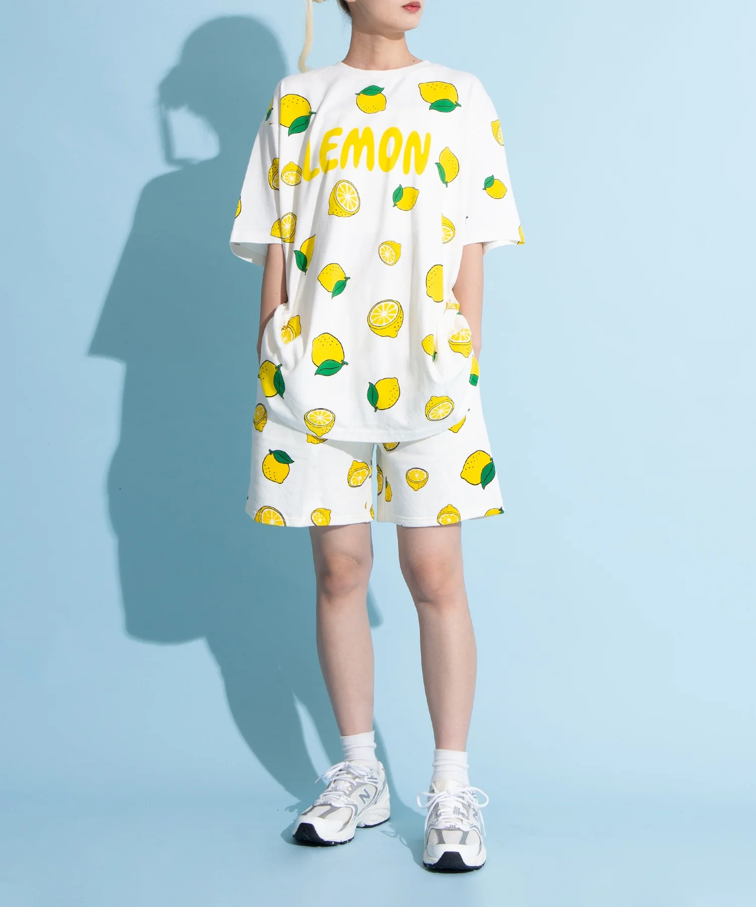 フード総柄Tシャツ - Image 6