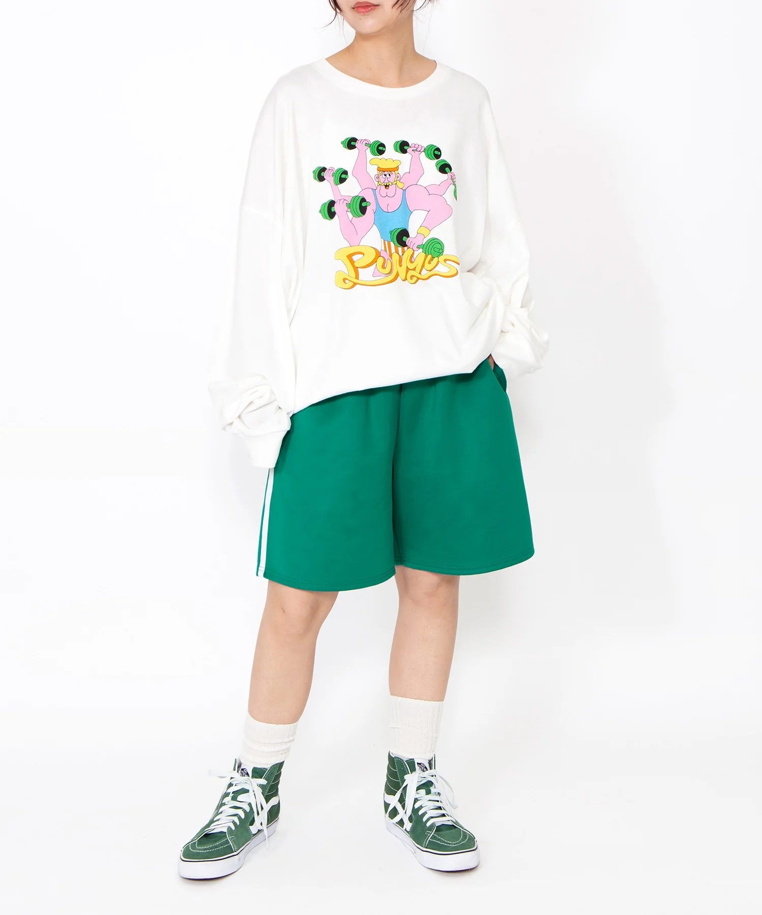 【新サイズ】フードジャージショートパンツ - Image 31