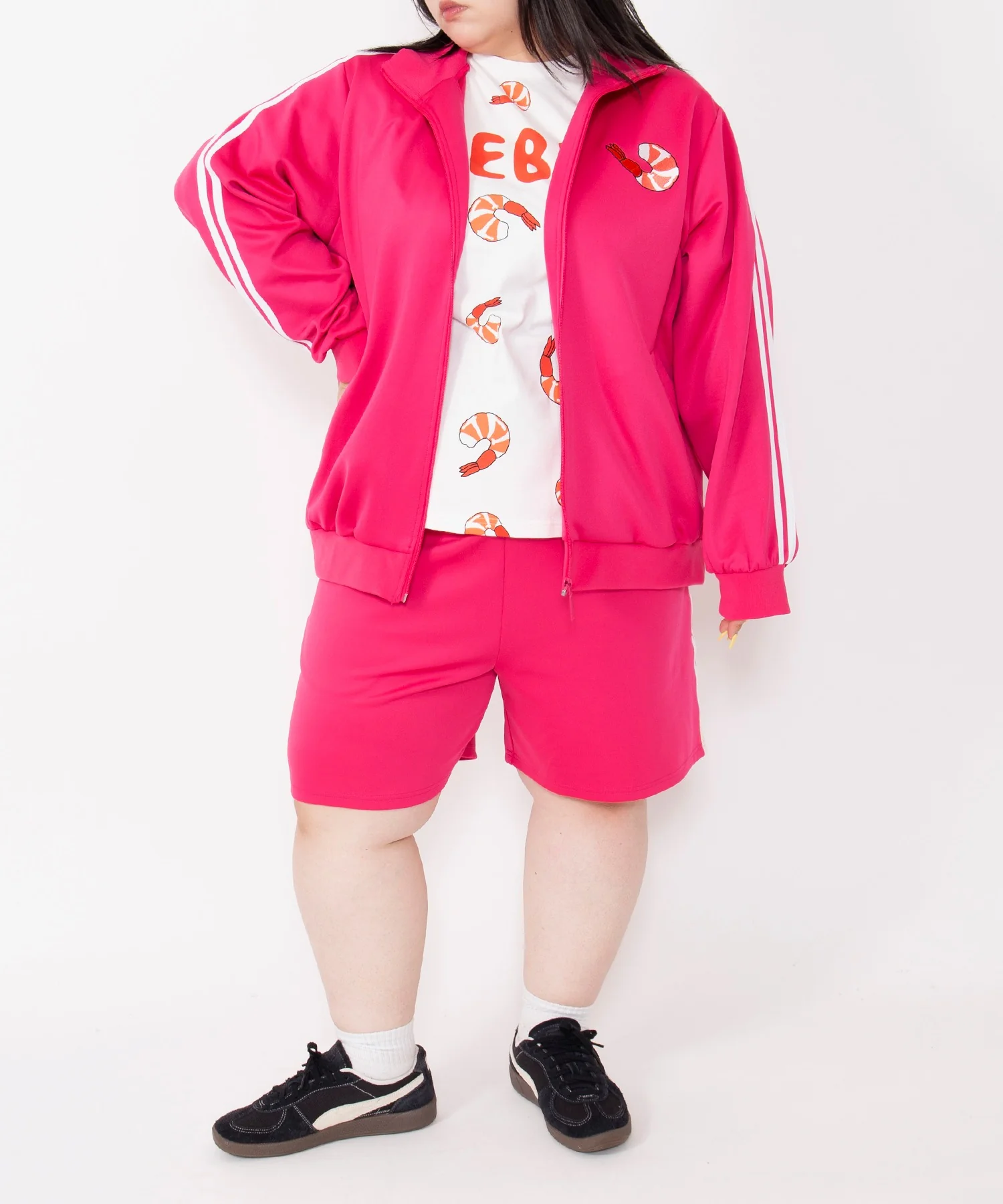 【新サイズ】フードジャージショートパンツ - Image 49