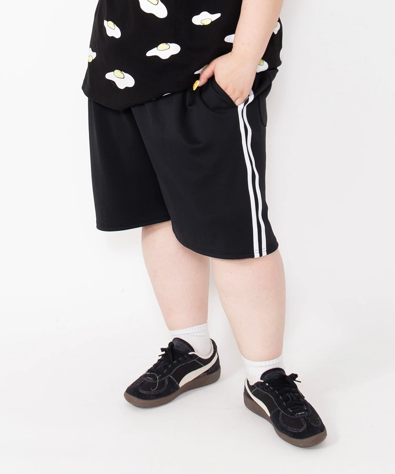 【新サイズ】フードジャージショートパンツ - Image 72