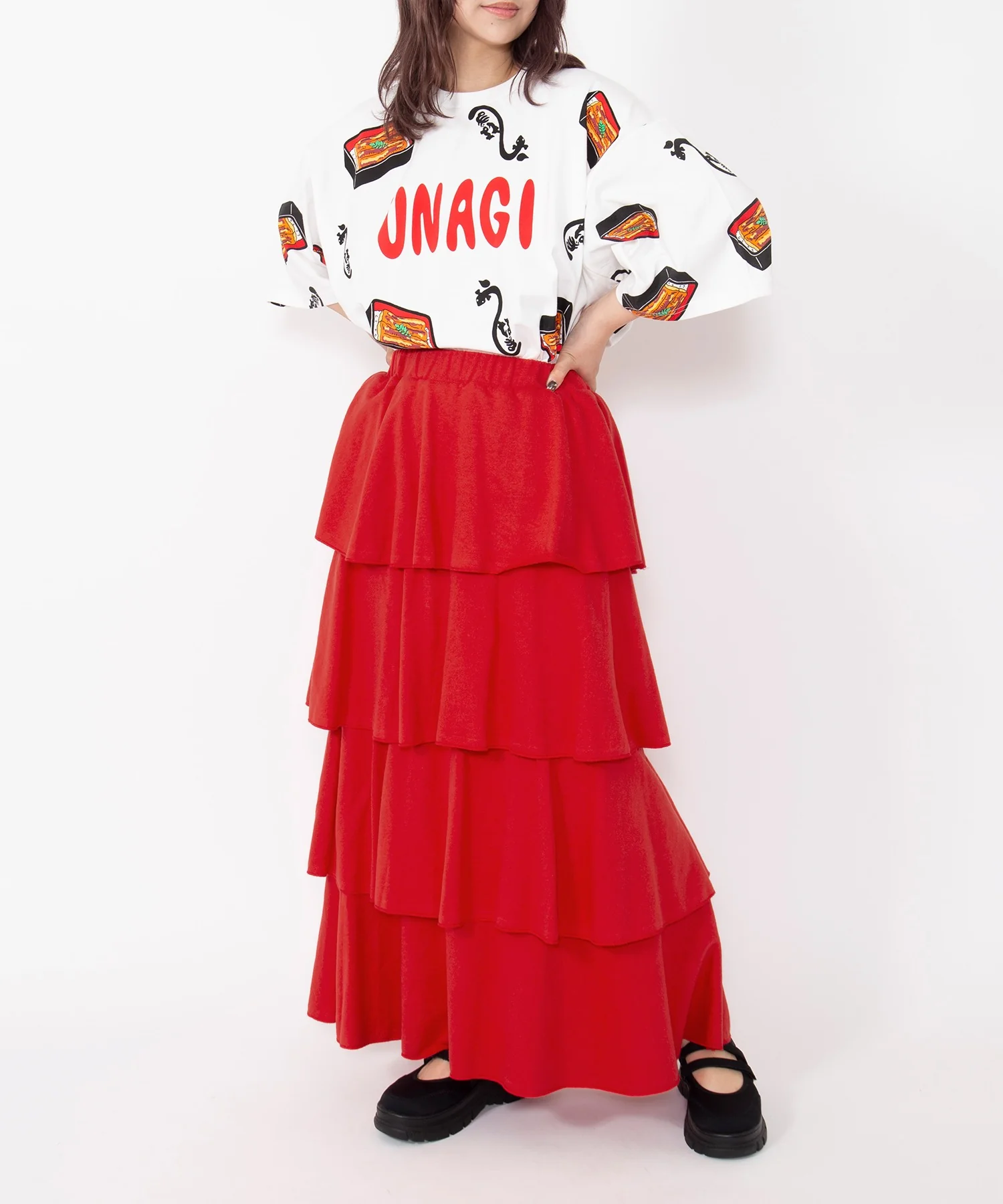 【新サイズ】うなぎ総柄Tシャツ - Image 6