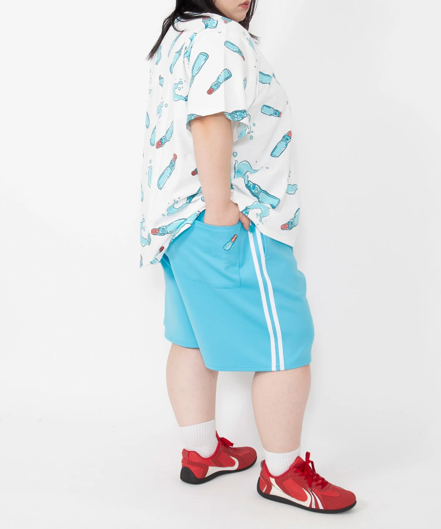 【新サイズ】フード総柄Tシャツ - Image 13