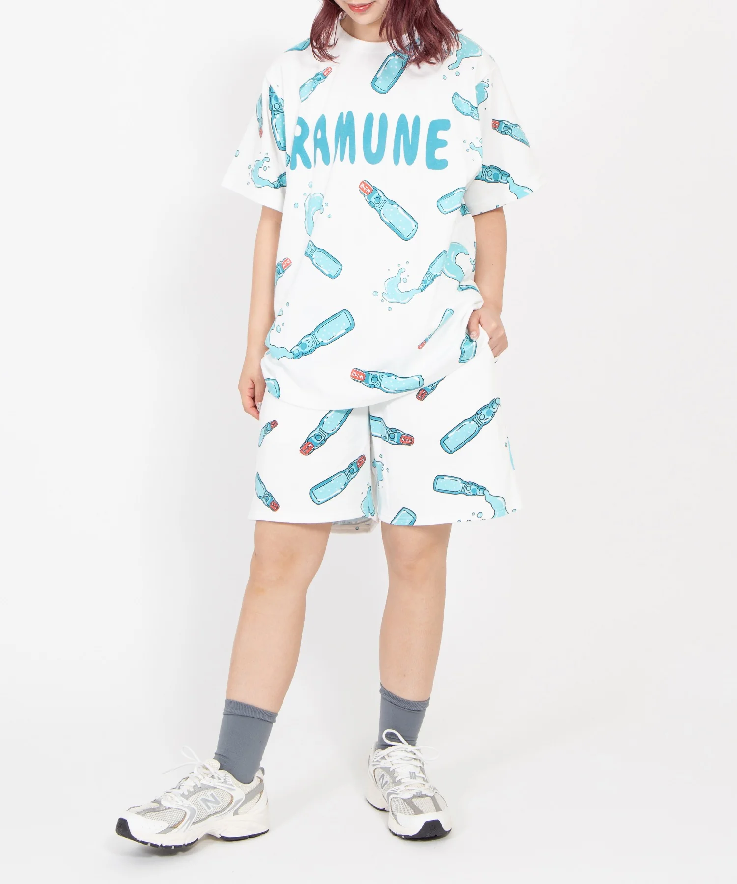 【新サイズ】フード総柄Tシャツ - Image 3
