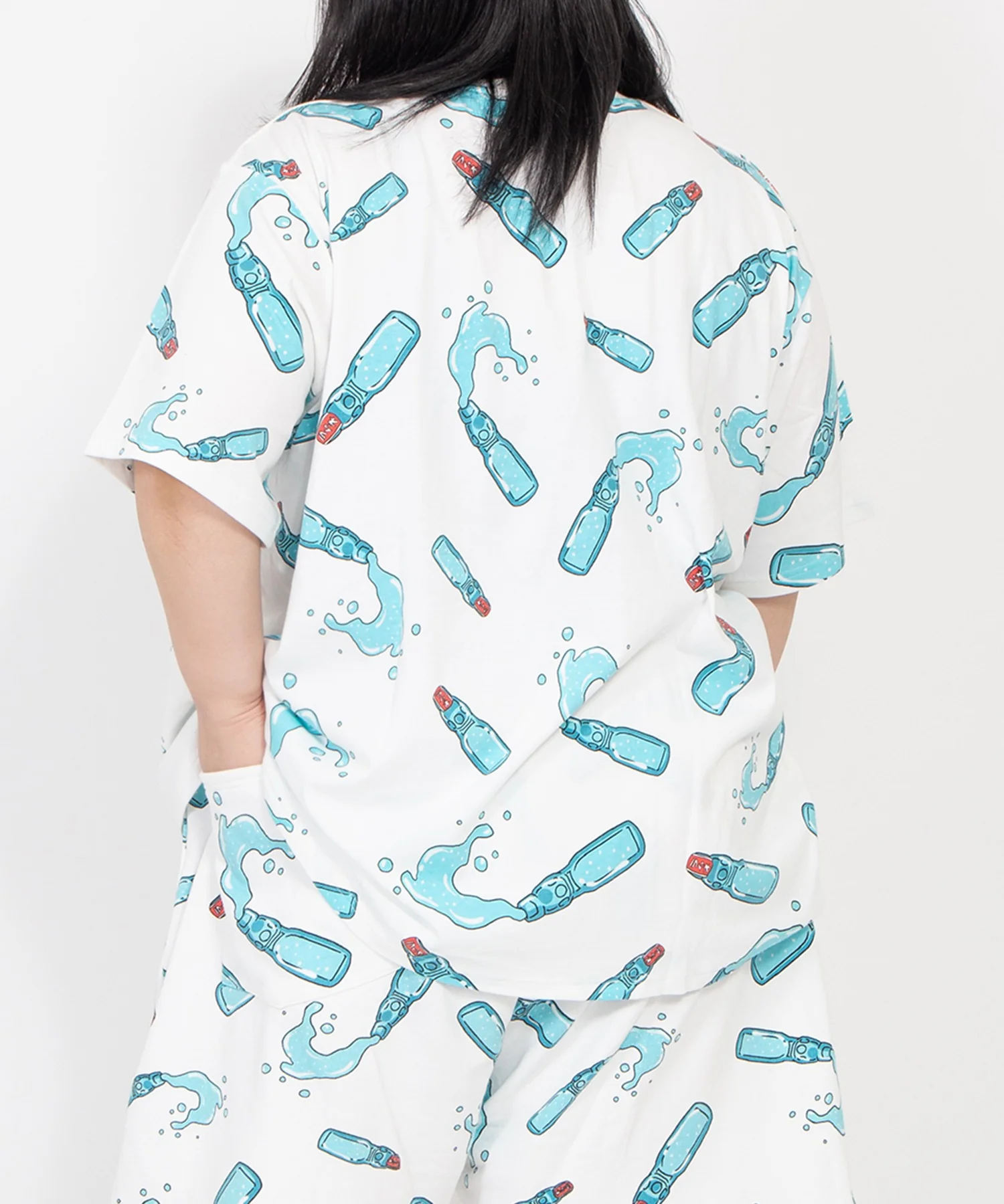 【新サイズ】フード総柄Tシャツ - Image 7