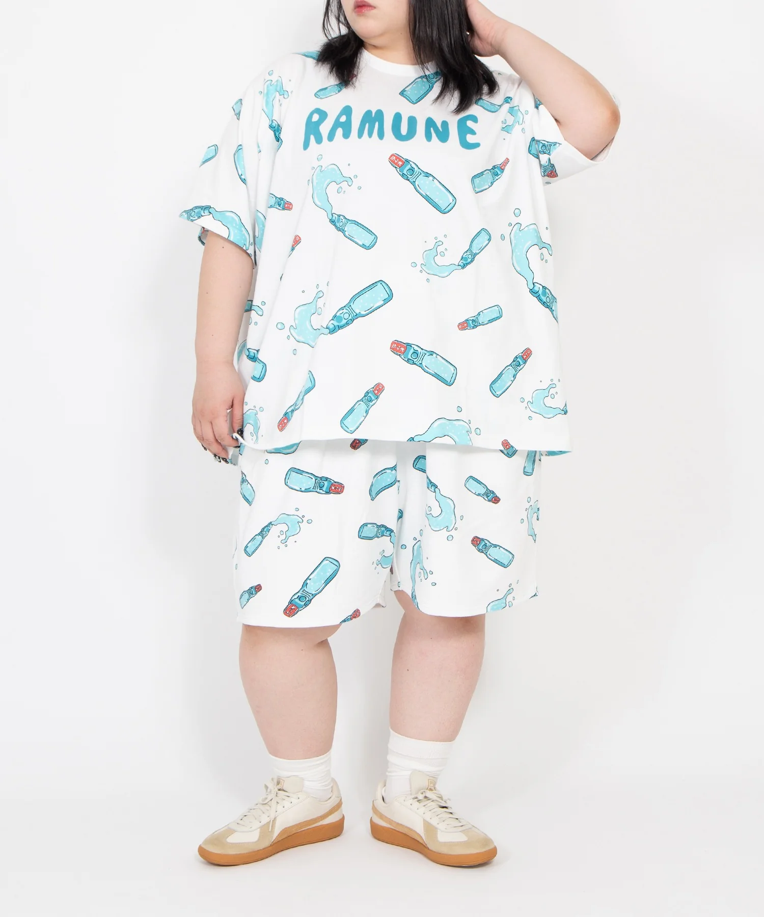 【新サイズ】フード総柄Tシャツ - Image 8