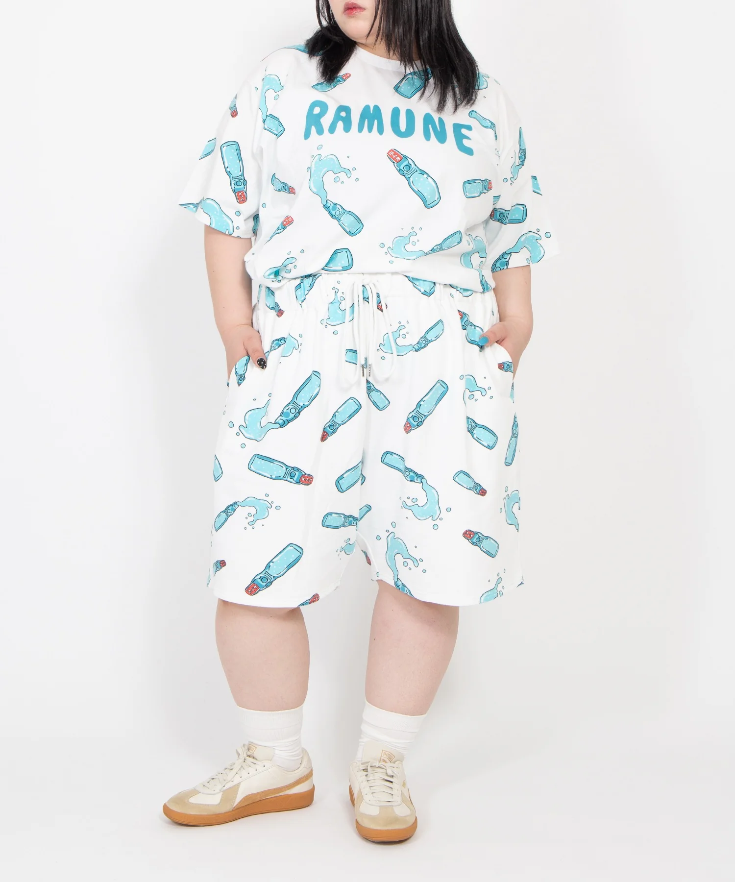 【新サイズ】フード総柄Tシャツ - Image 9