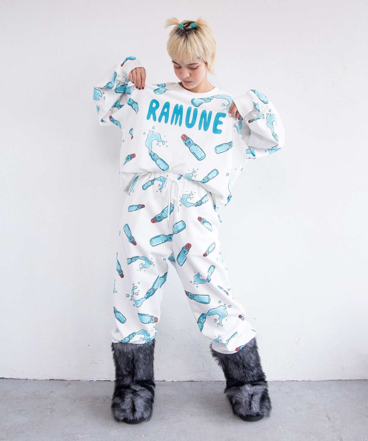 【新サイズ】フード総柄スウェットパンツ - Image 5