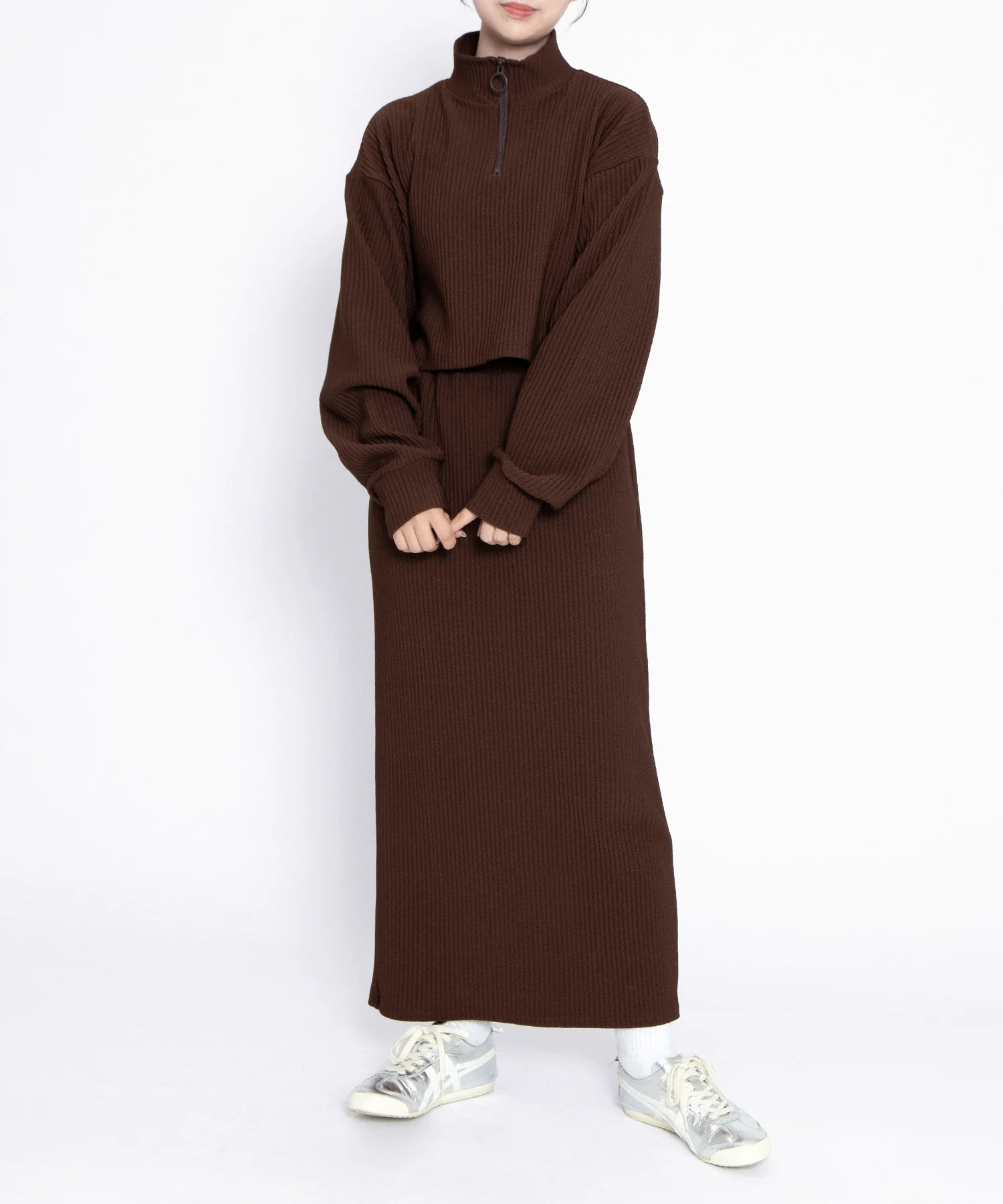 バックスリットロングスカート - Image 12