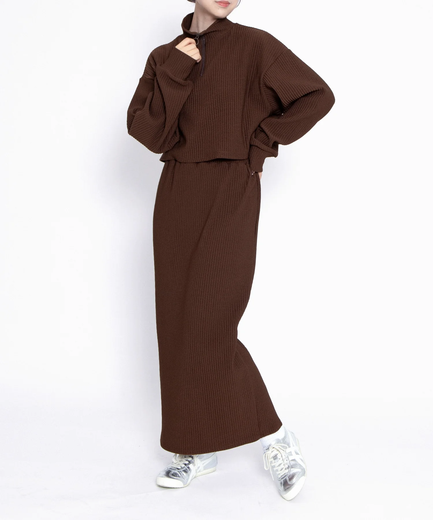 バックスリットロングスカート - Image 13