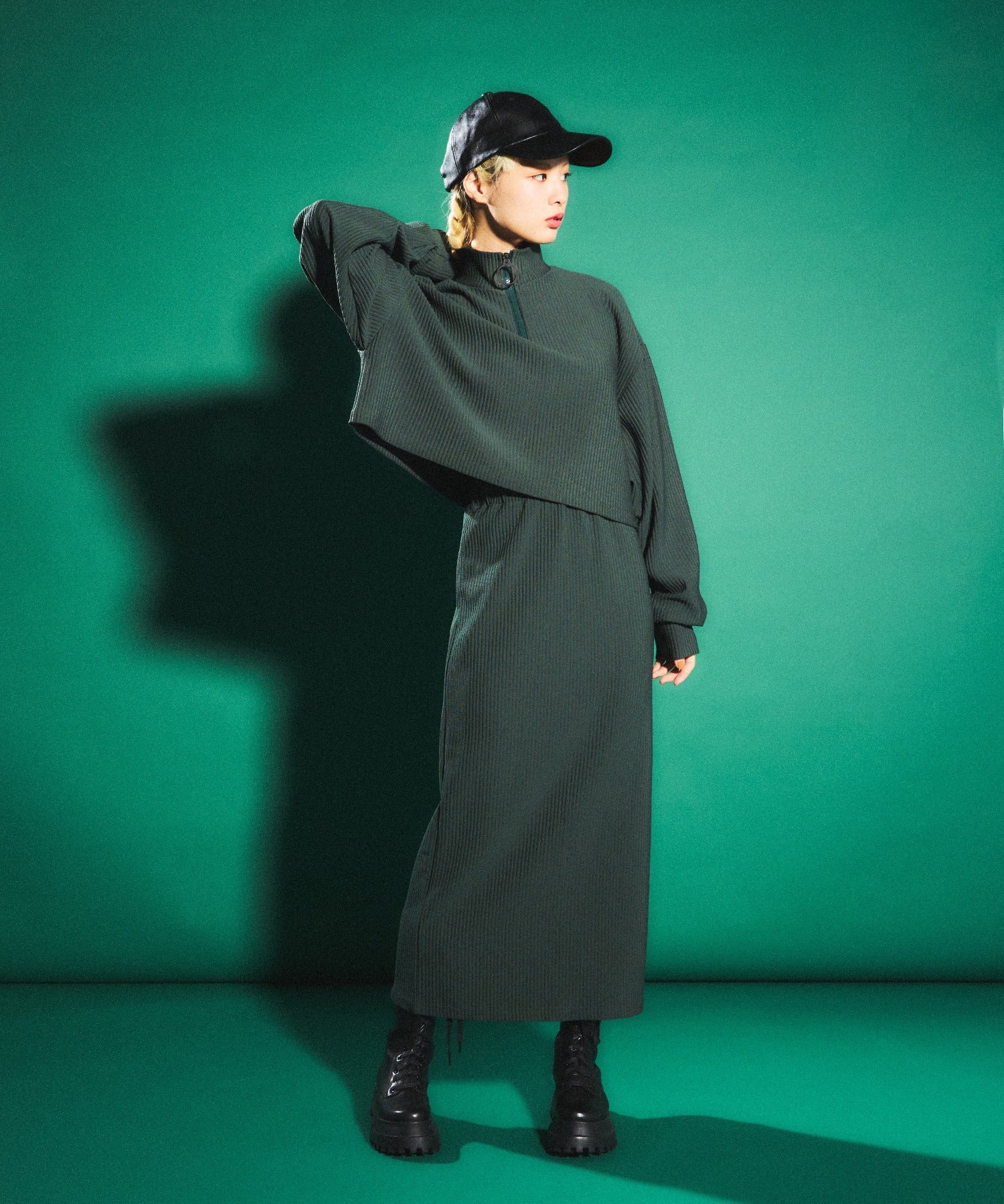 バックスリットロングスカート - Image 17