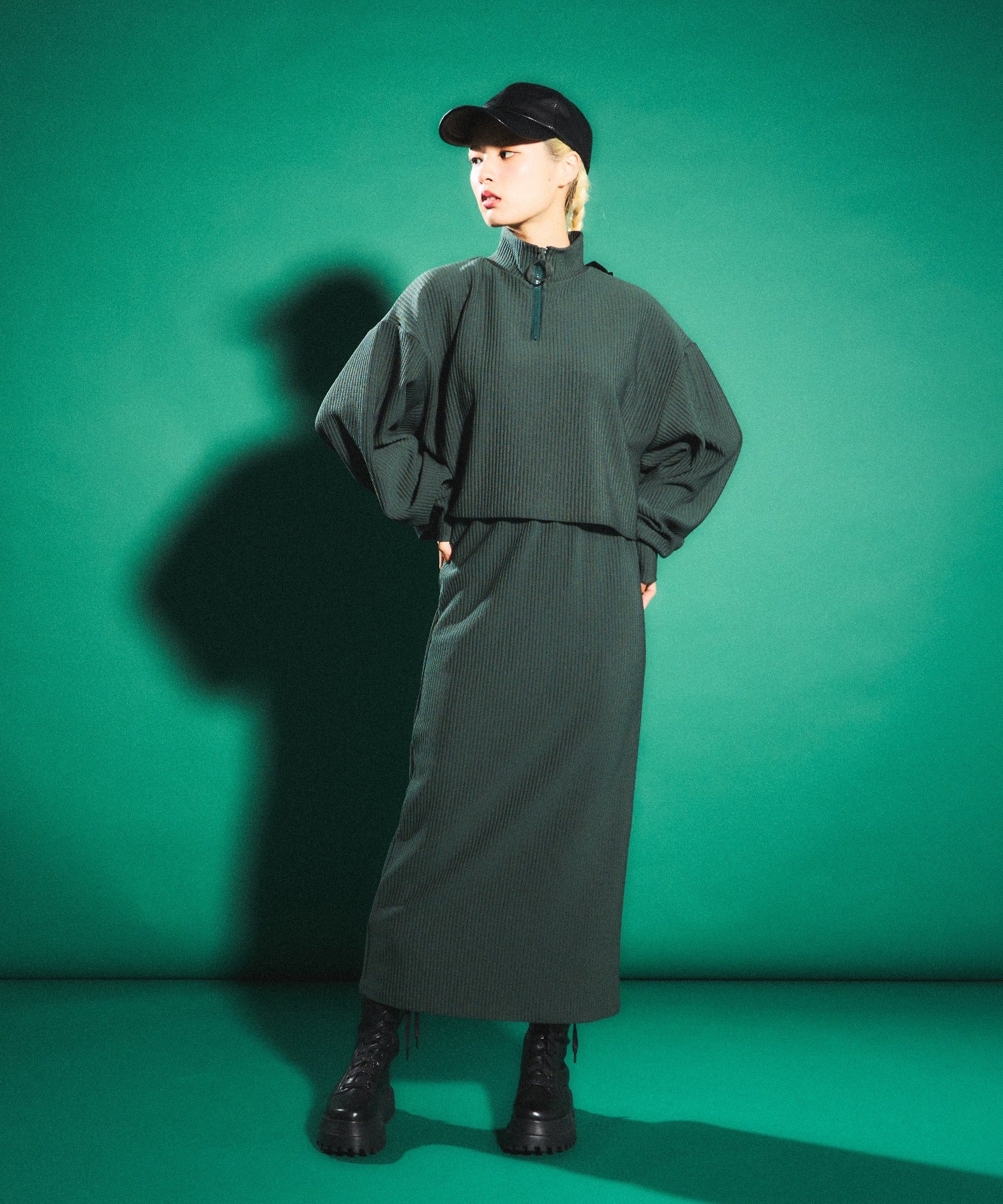 バックスリットロングスカート - Image 19