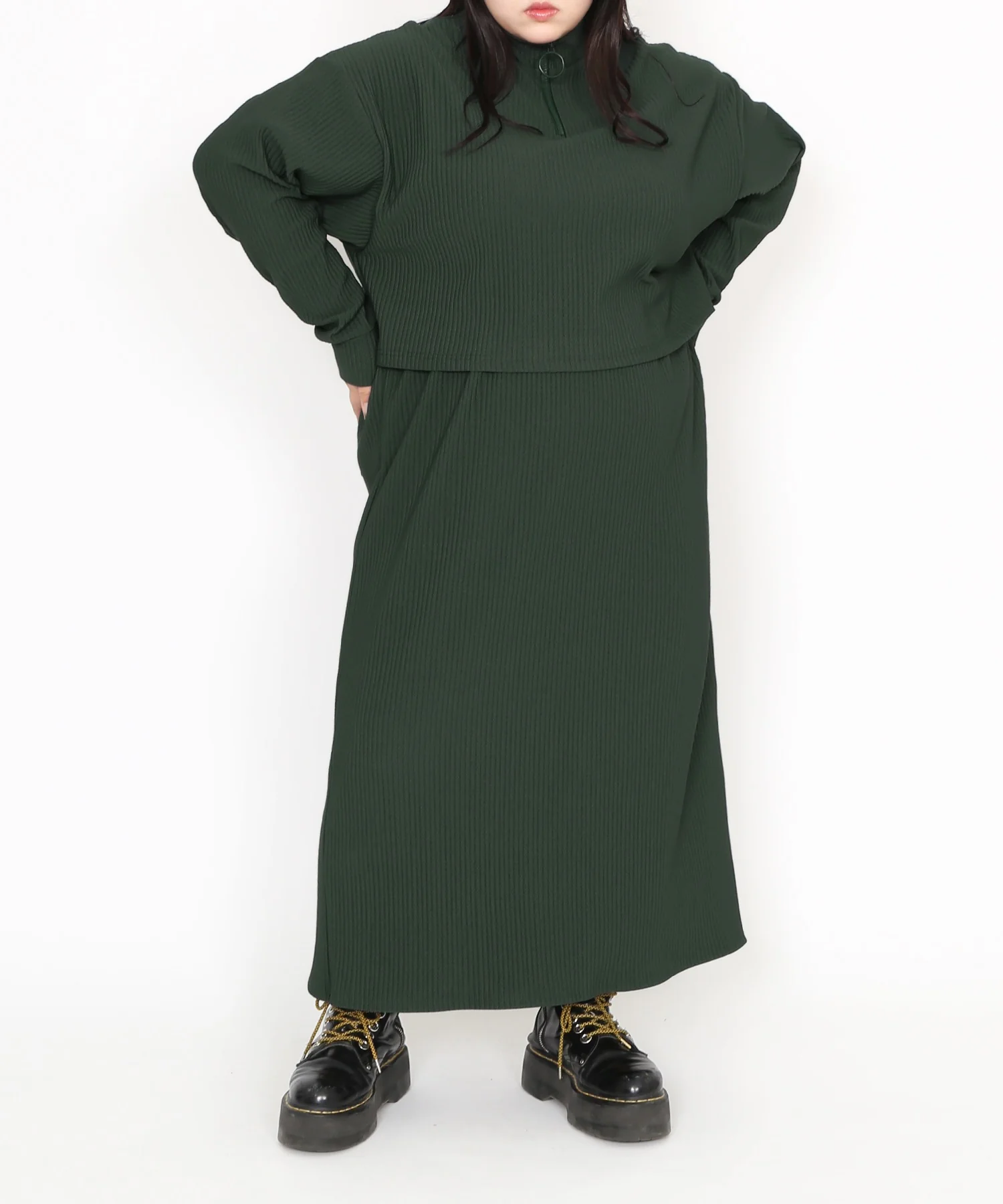バックスリットロングスカート - Image 20