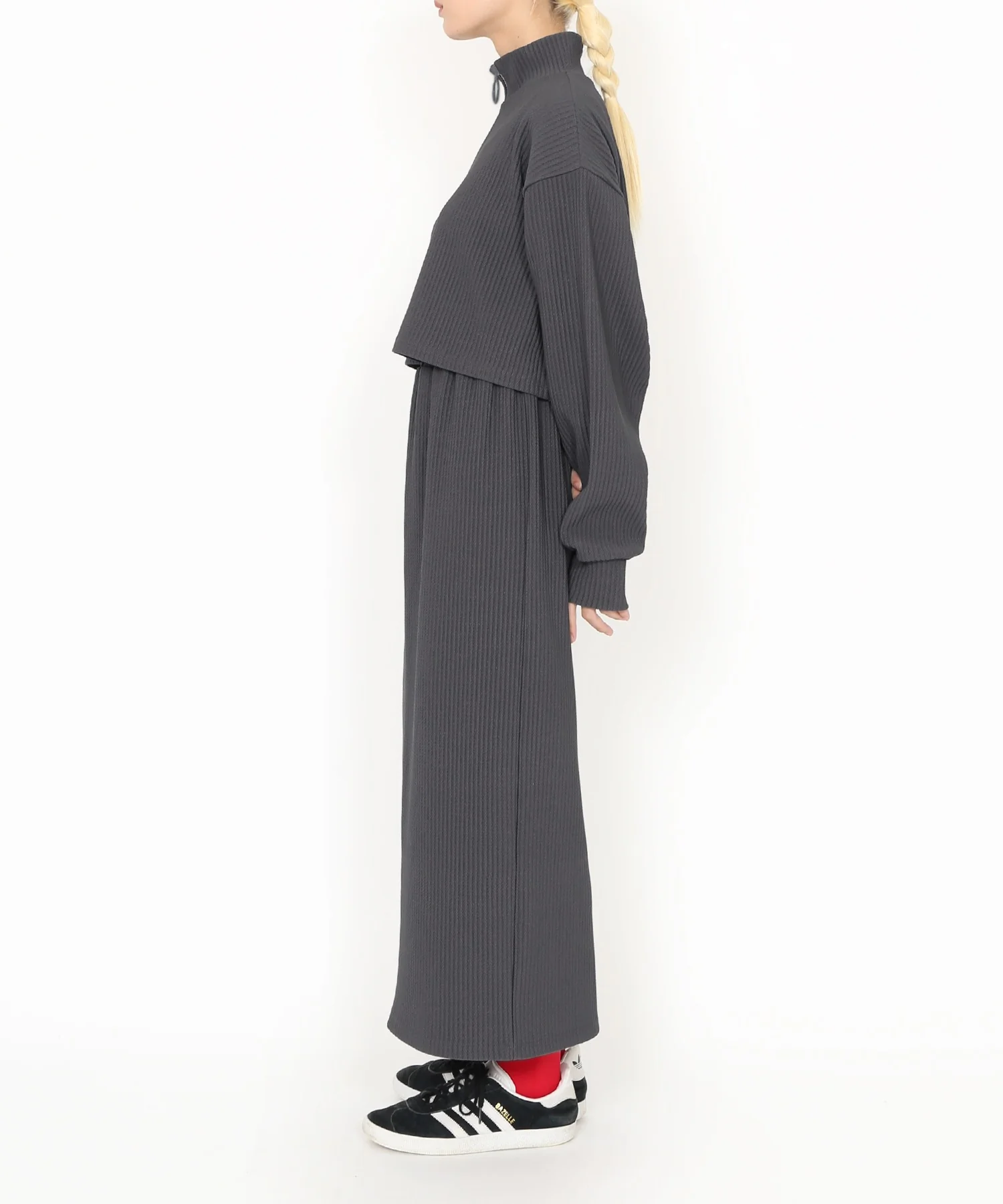 バックスリットロングスカート - Image 23